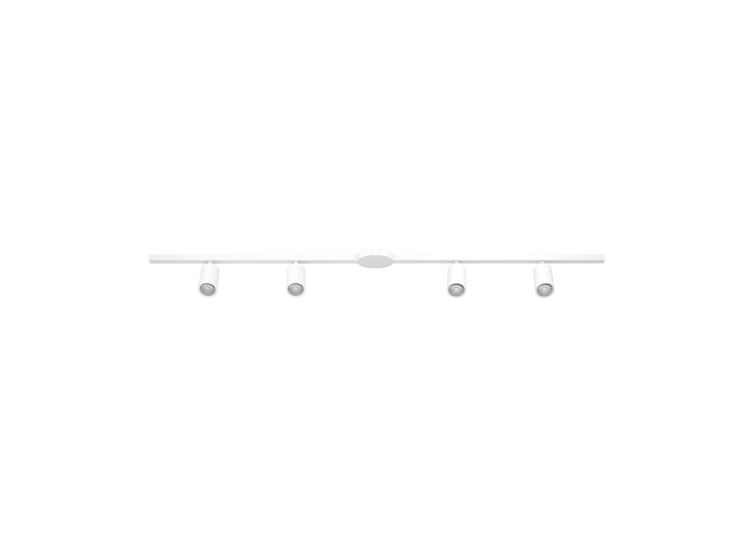 Plus Important - Spot LED EasyT avec 4 spots 4W GU10 aluminium blanc
