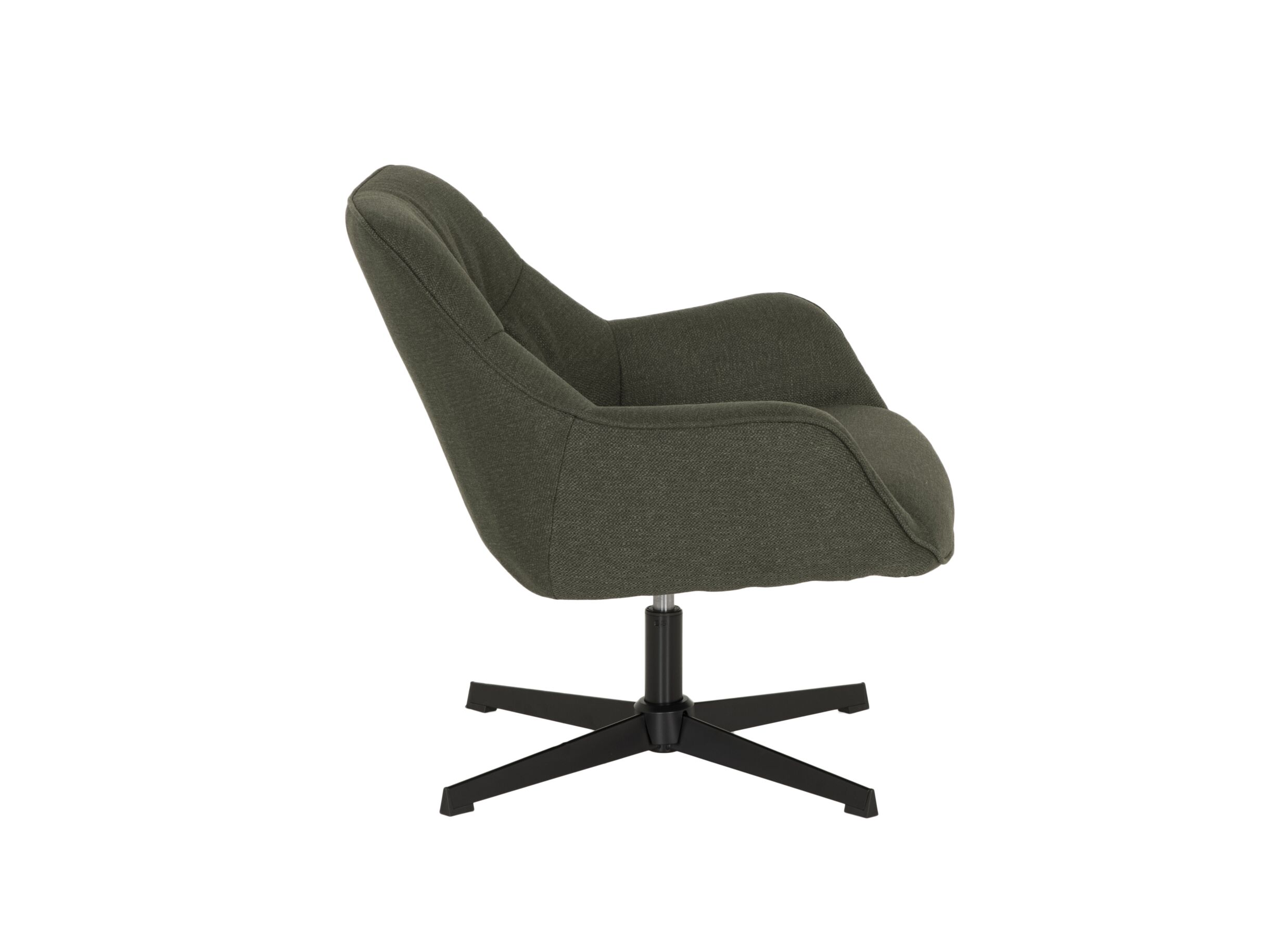 Fauteuil pivotant Grupetto 80,5x83x77cm - tissu - vert
