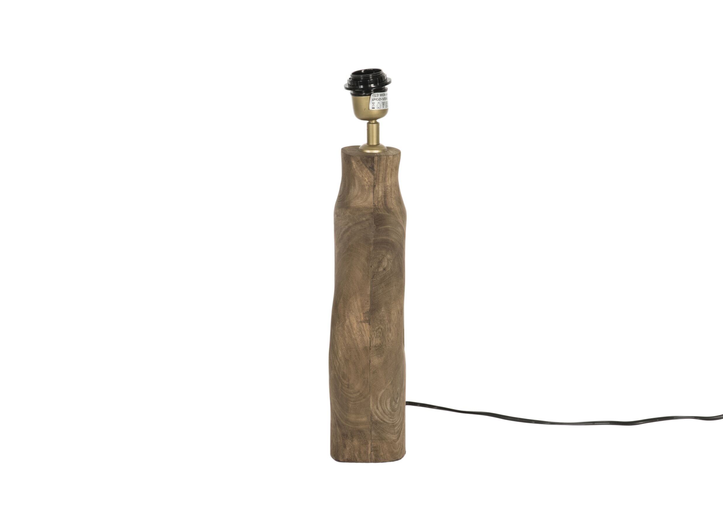 Aperçu - Pied de lampe E27 H30cm - bois - naturel
