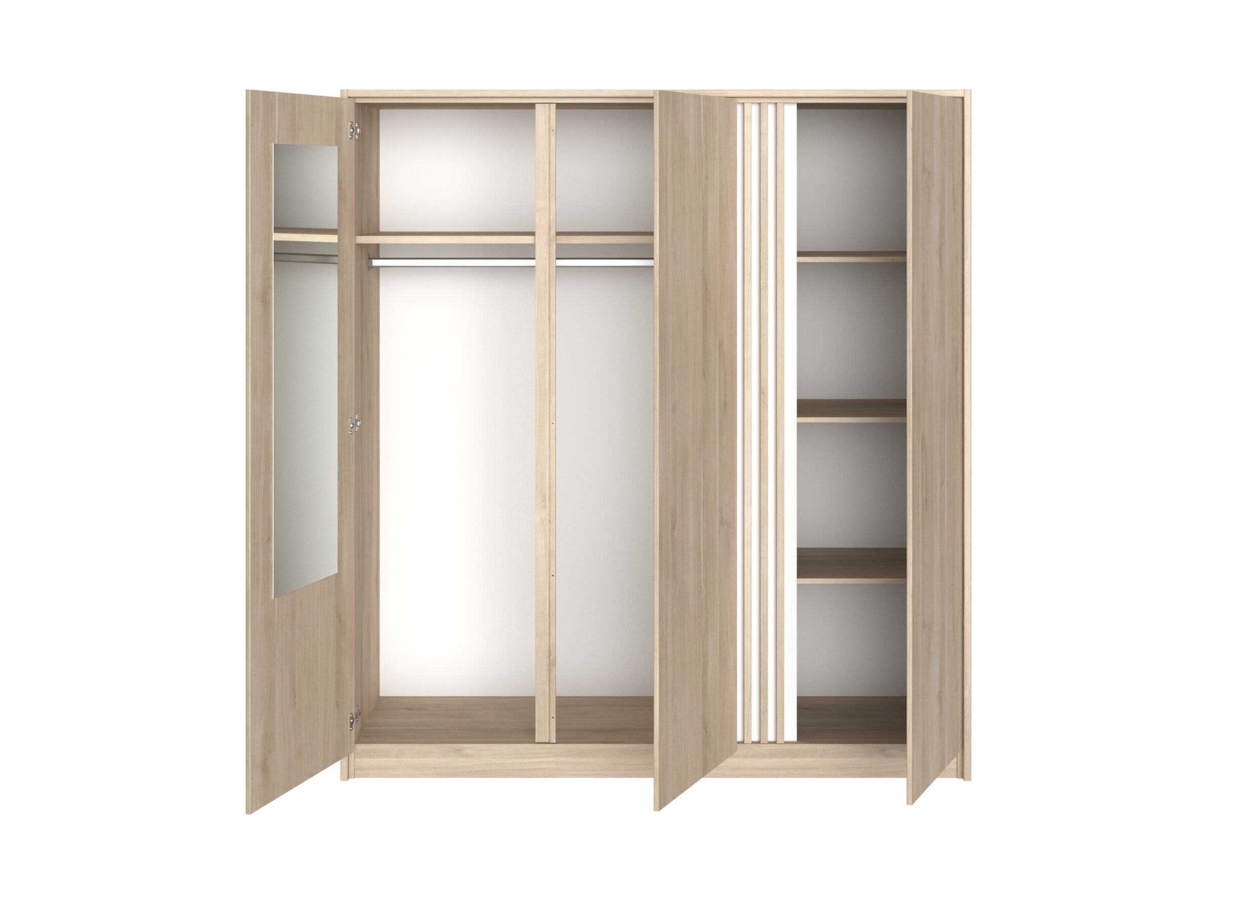 Disposition - Garde-robe Escale 185cm - mélamine - japan oak