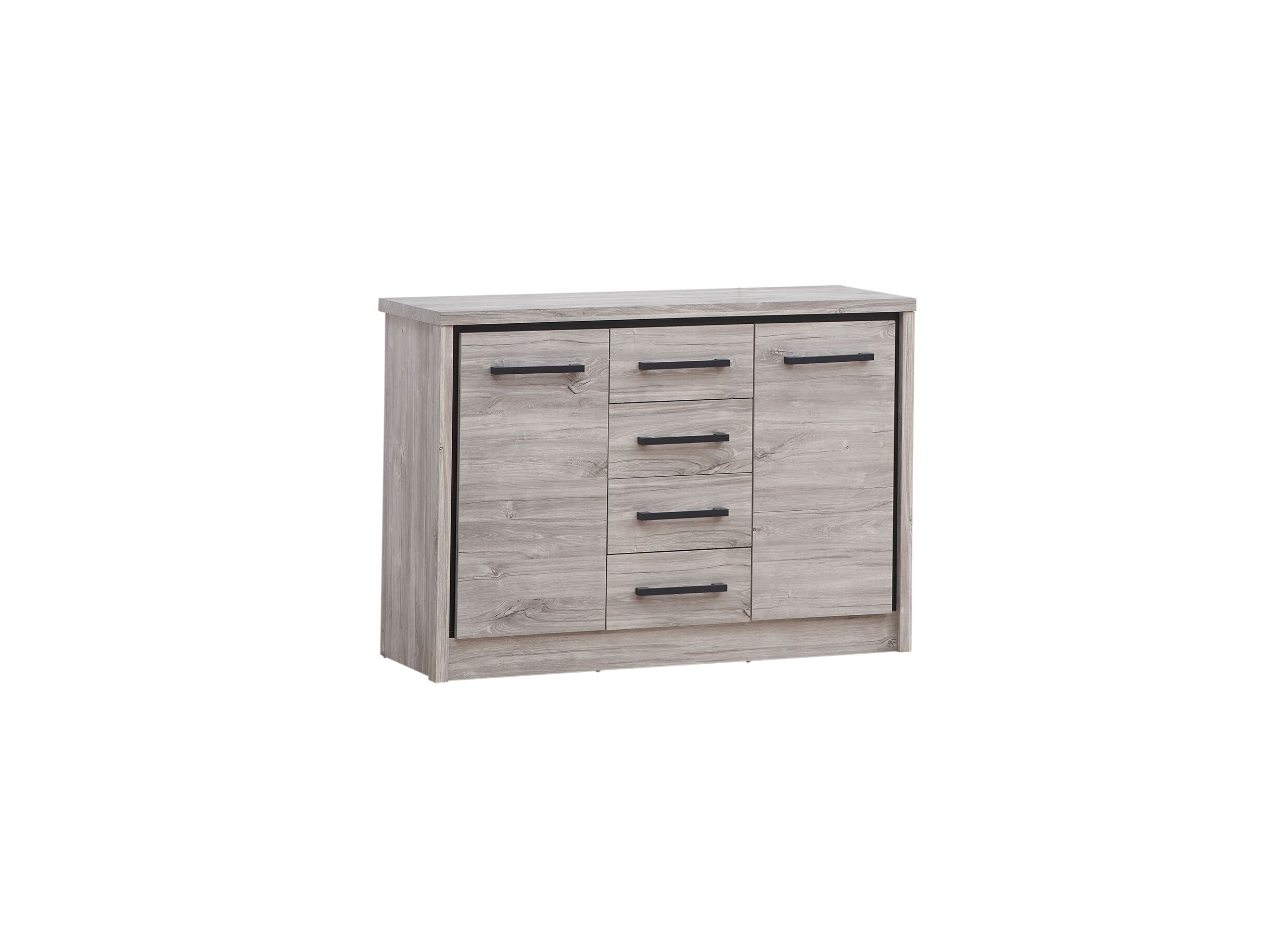 Commode Elias 120x40x83cm - Commode Elias 120x40x83cm - décor - chêne gris