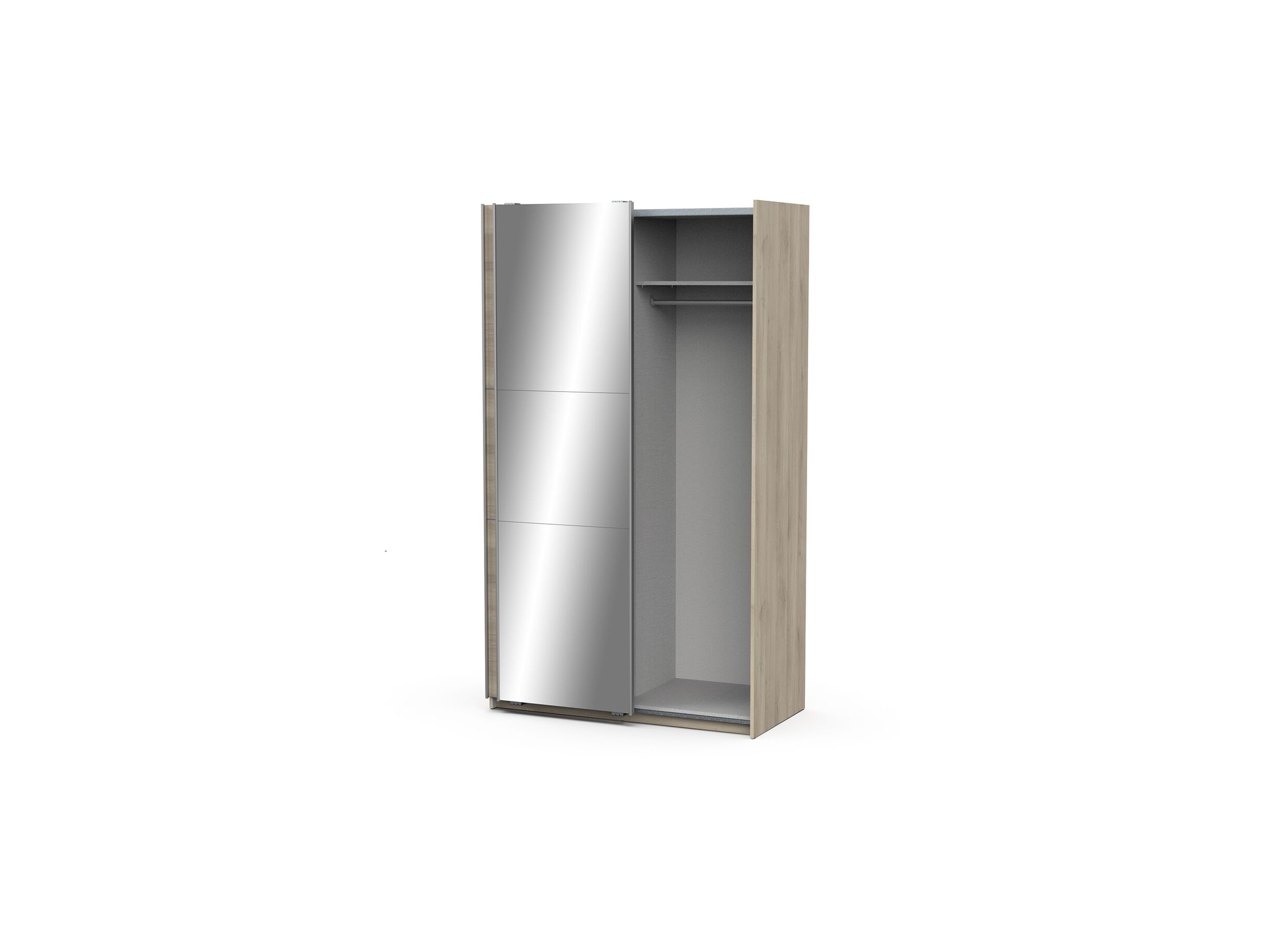 Armoire à portes coulissantes Ghost 117cm - décor - chêne de kronberg