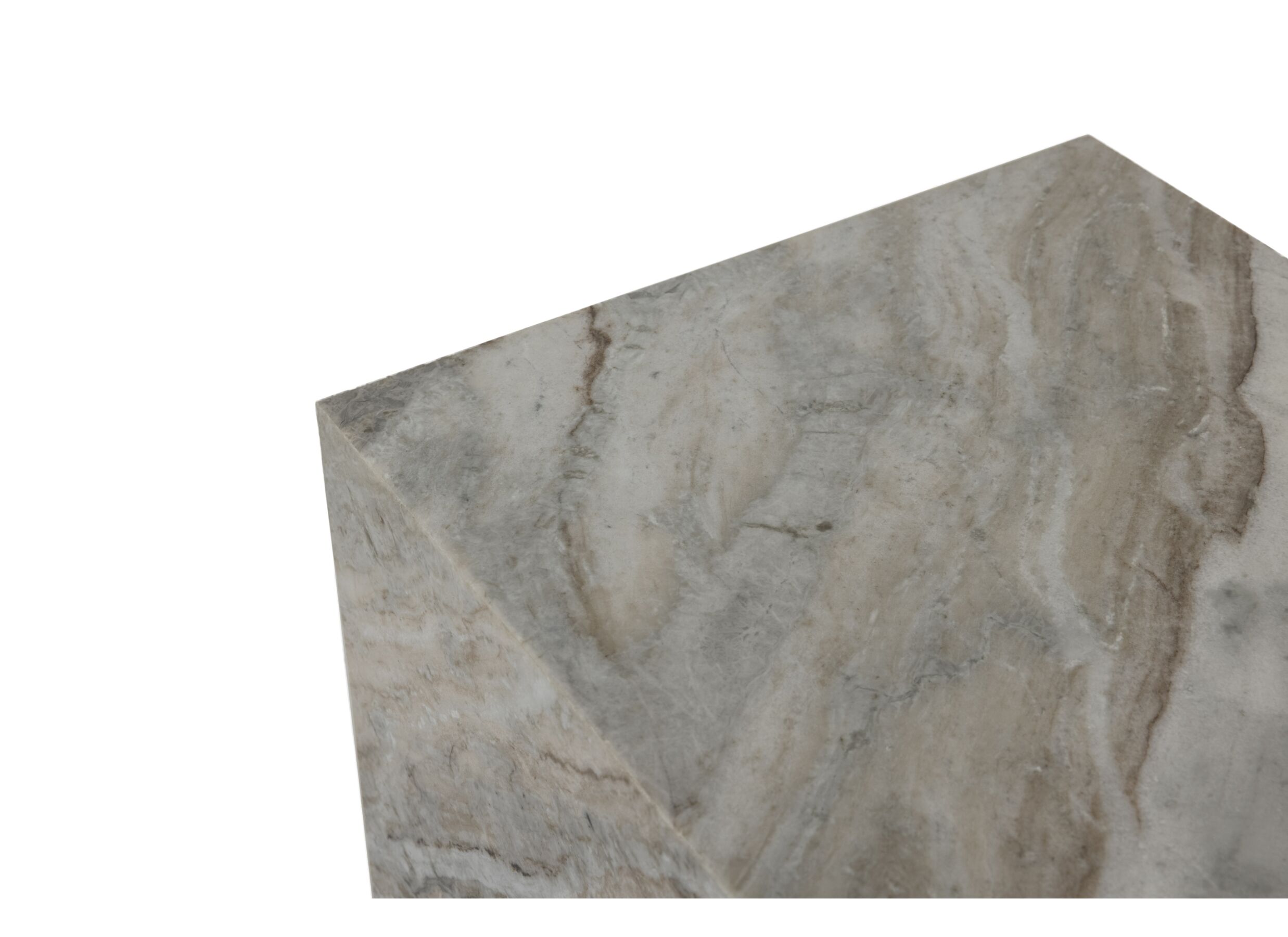 Detail - Colonne Calcio 40x40x70cm - marbre - blanc