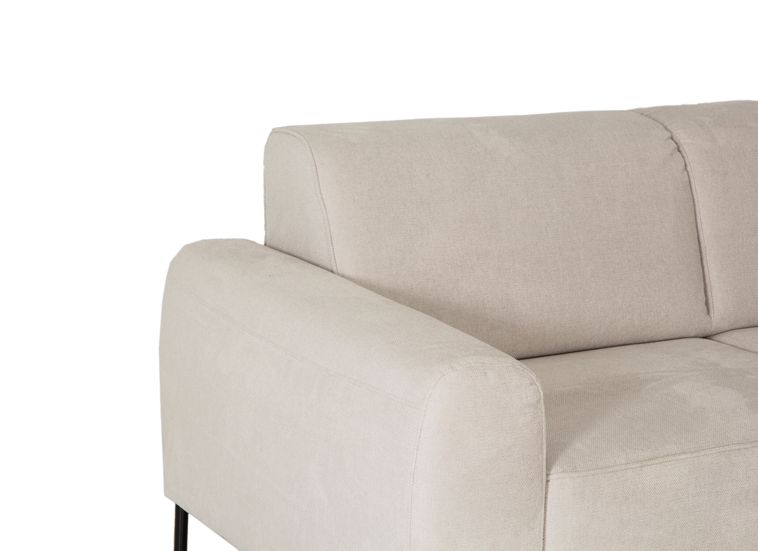 Detailfoto - Hoeksalon Lund 370x278cm - stof - beige