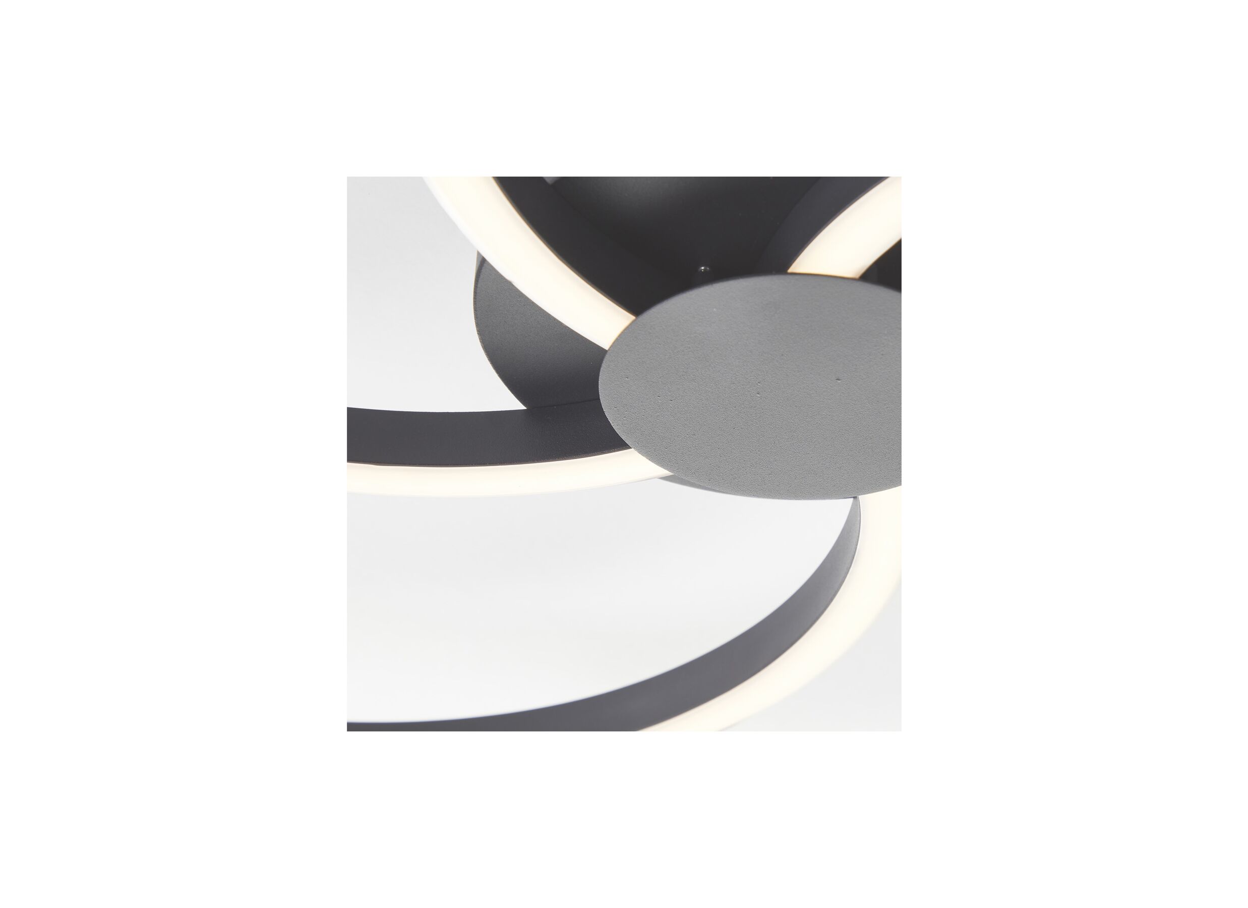 Detailfoto - Plafondlamp Fico Ø57cm - aluminium/plastiek - zwart