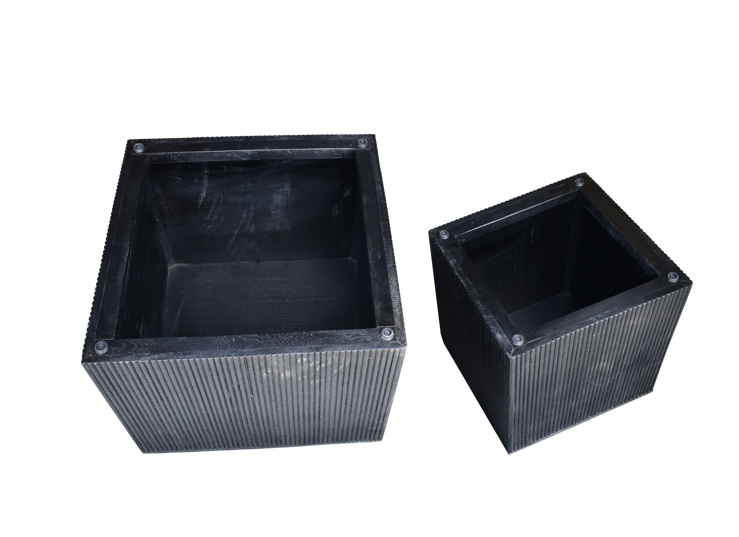 Aperçu - Table basse Davide 50x50cm - bois massif - noir