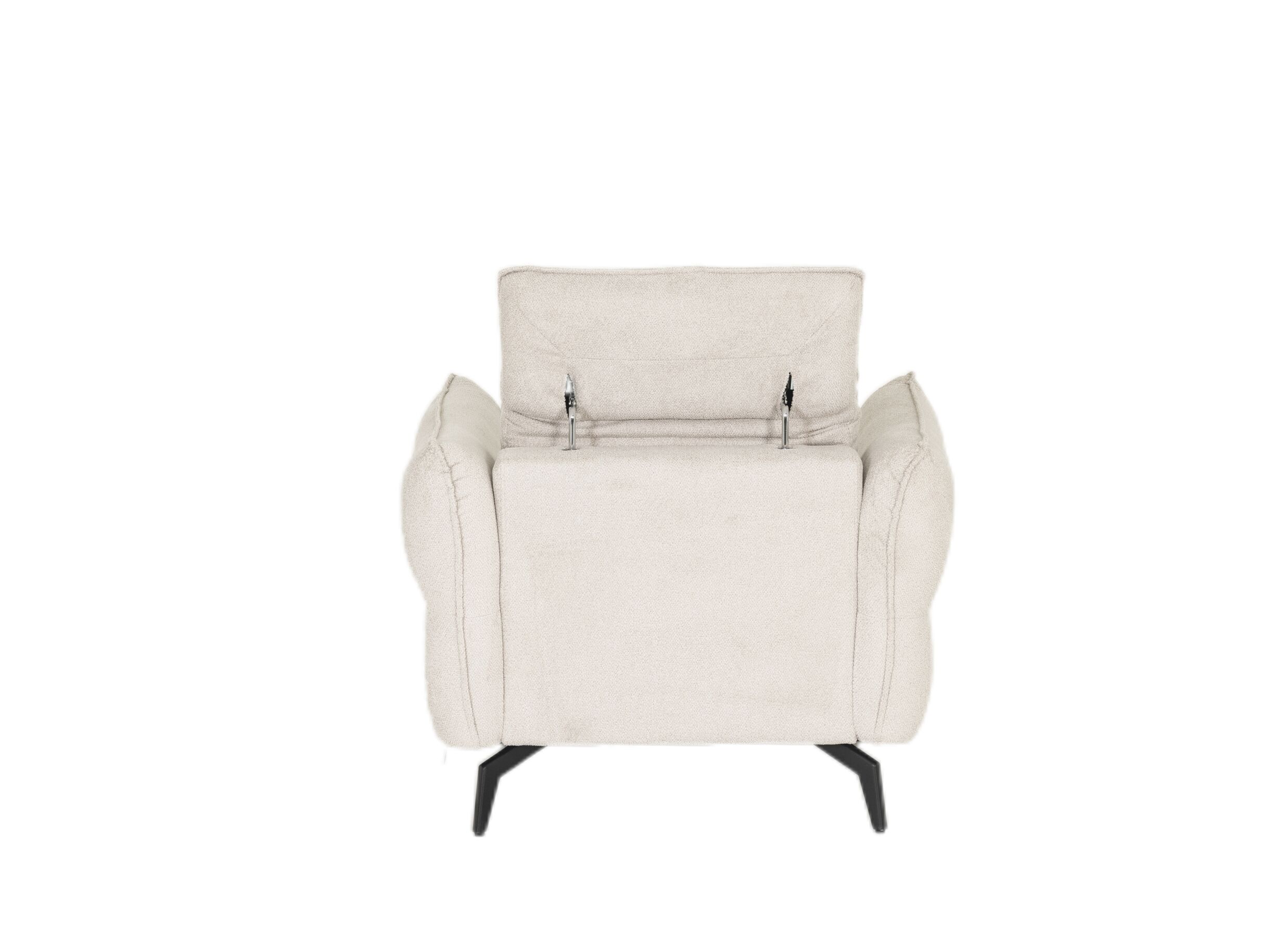 Overzichtsfoto - Zetel Lando 1-zit - stof - off white