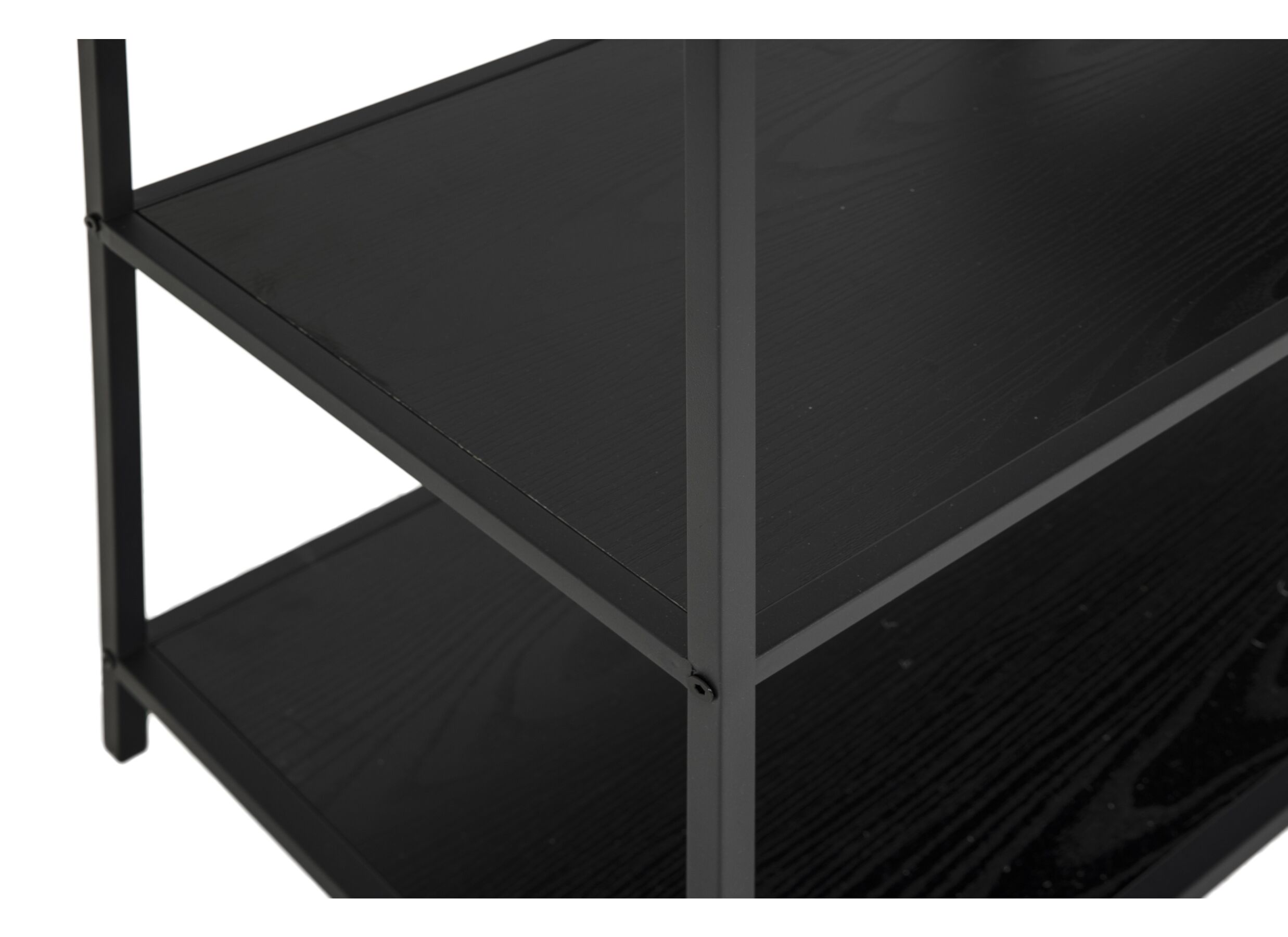 Detailfoto - Kledingrek Gallo 90x40x178cm - melamine metaal - zwart