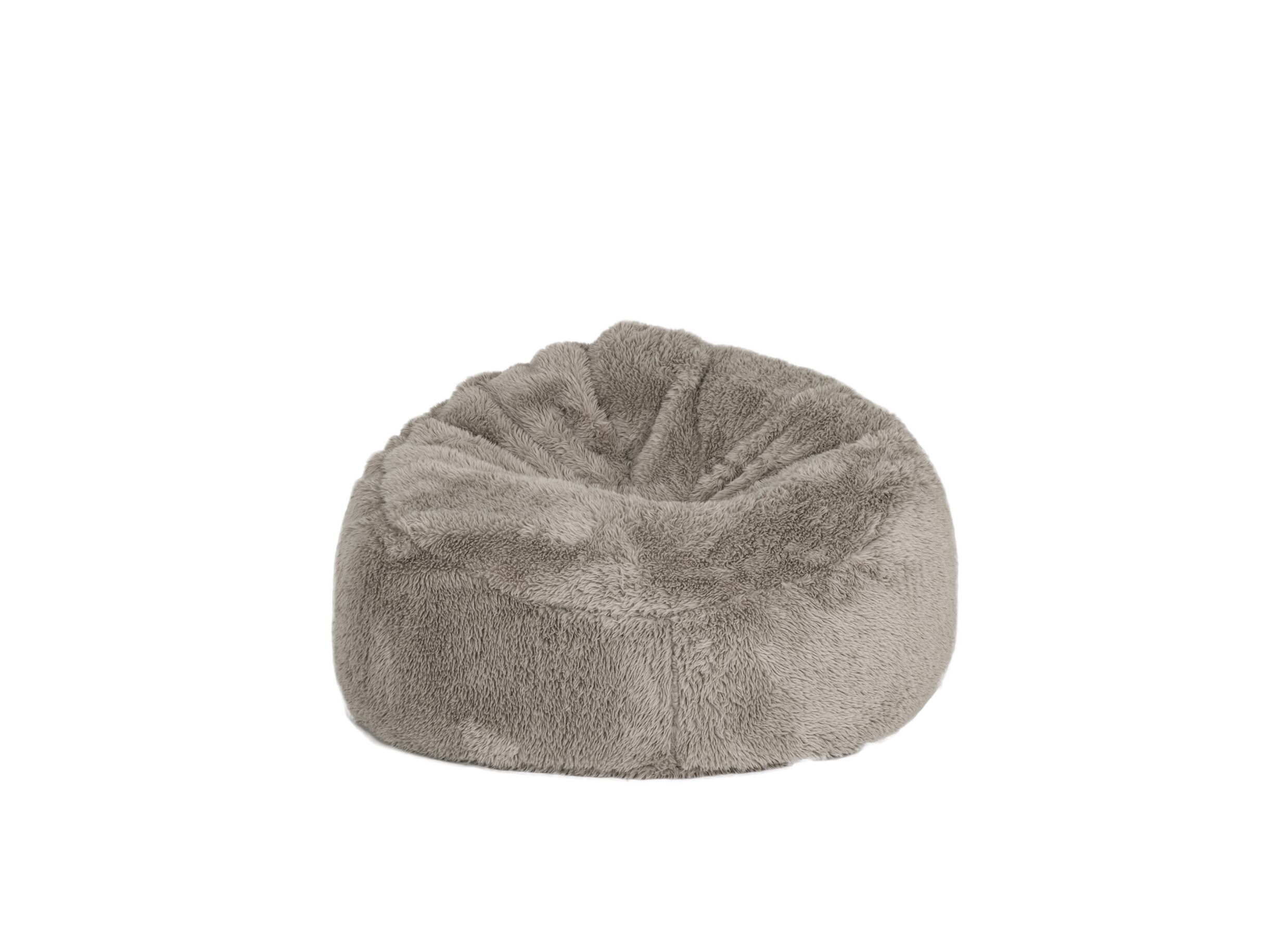 Aperçu - Pouf poire Colorado Mika tissu - taupe