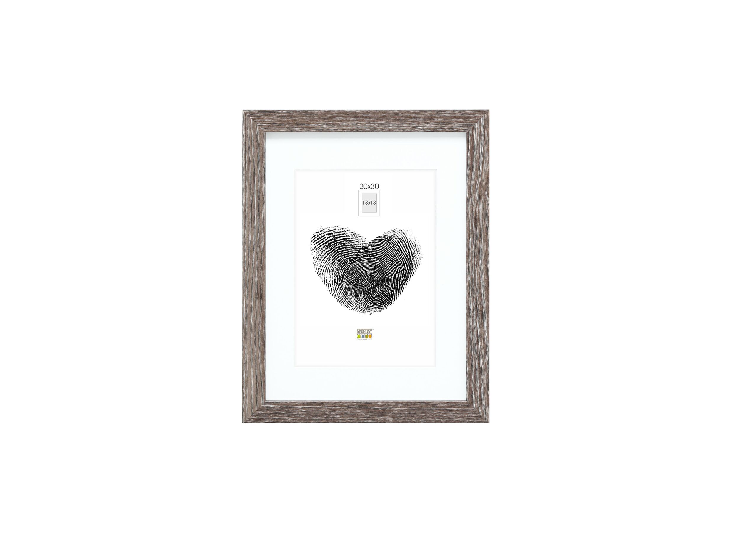 Cadre photo 20x30cm - Cadre photo 30x20cm - verre - gris
