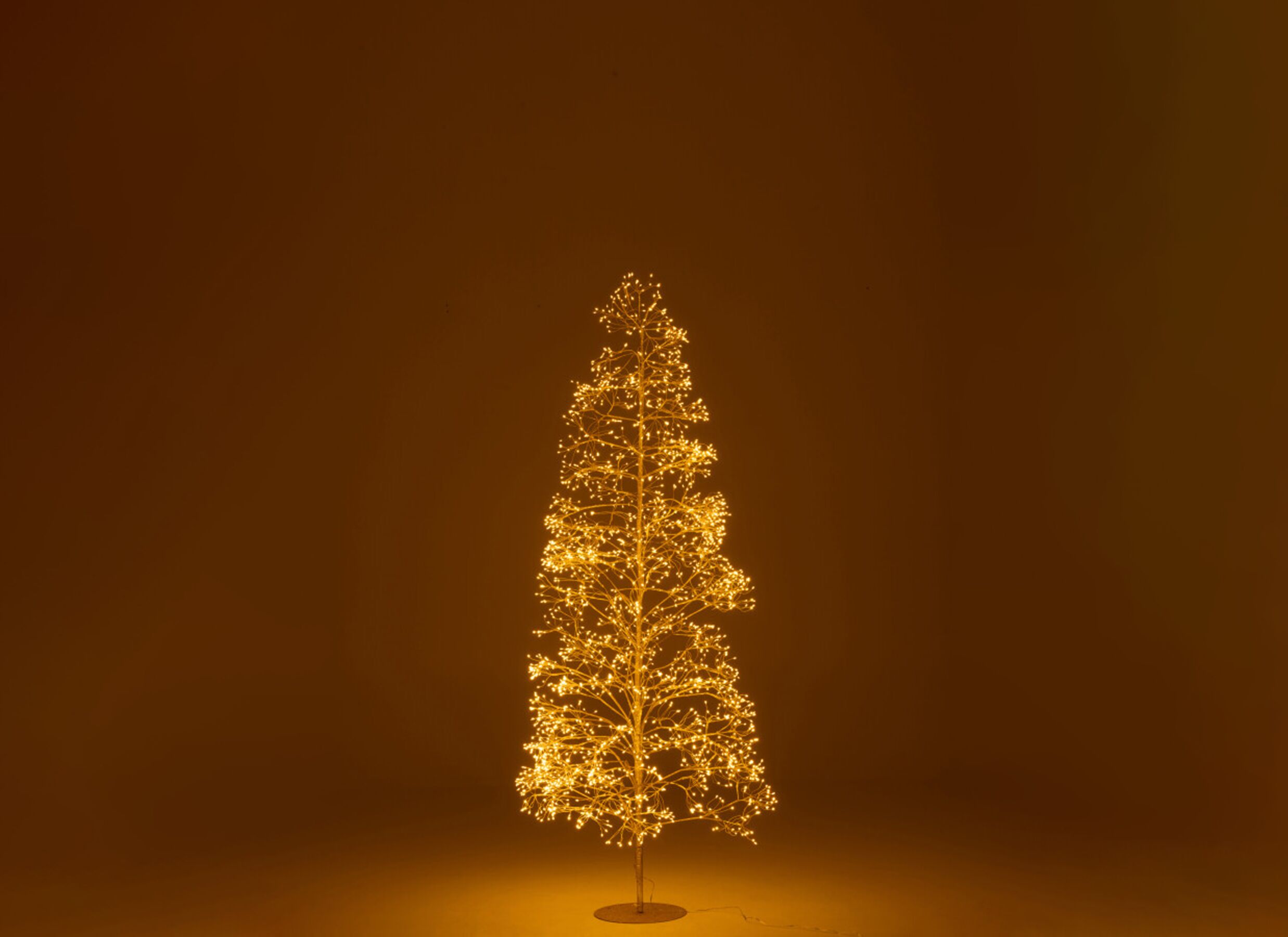 Foto ambiance - Arbre de Noël 50x50x210cm - métal - or
