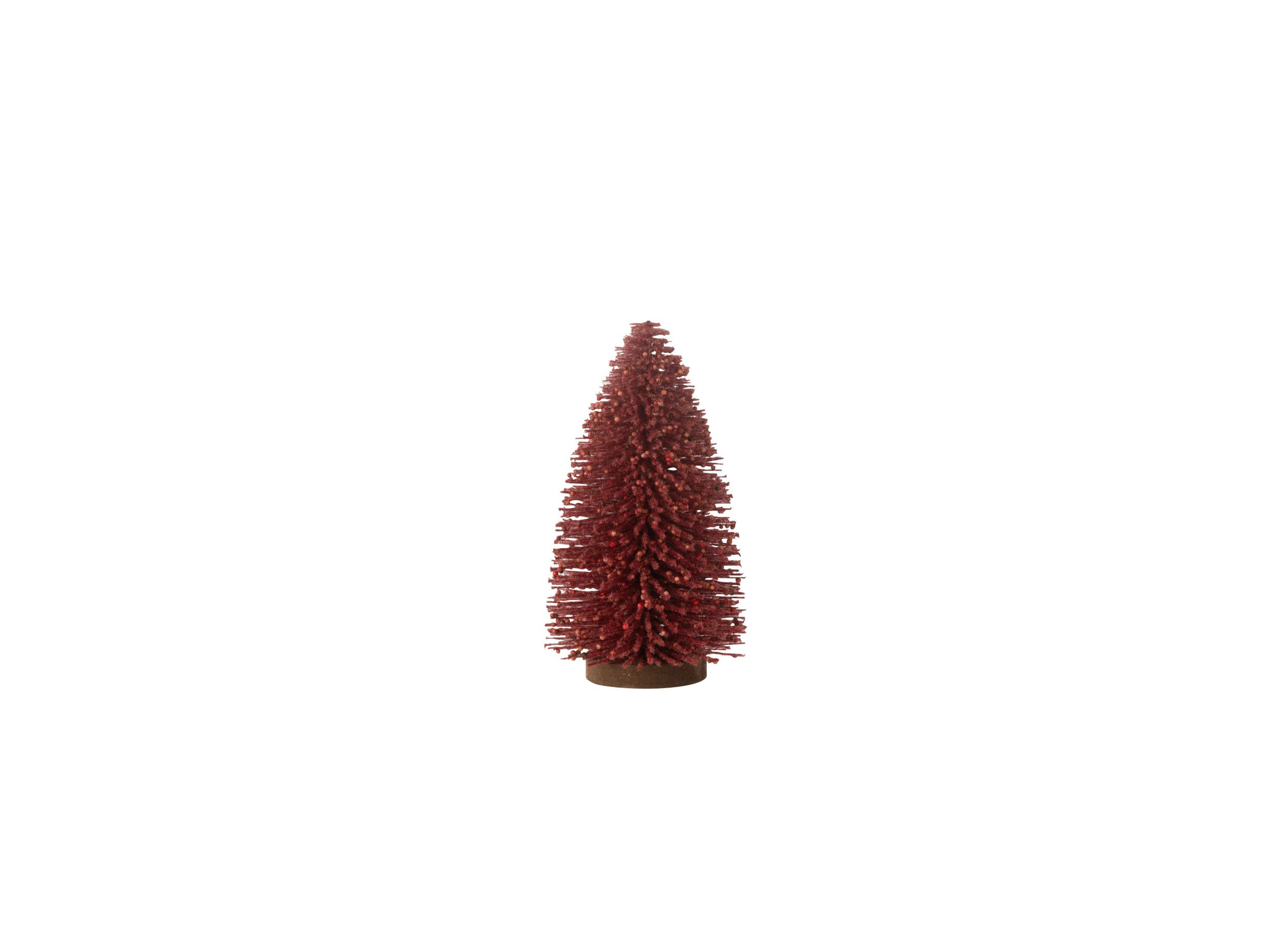 Plus Important - Décoration de Noël Arbre de Noël avec baies H22cm - plastique - rouge