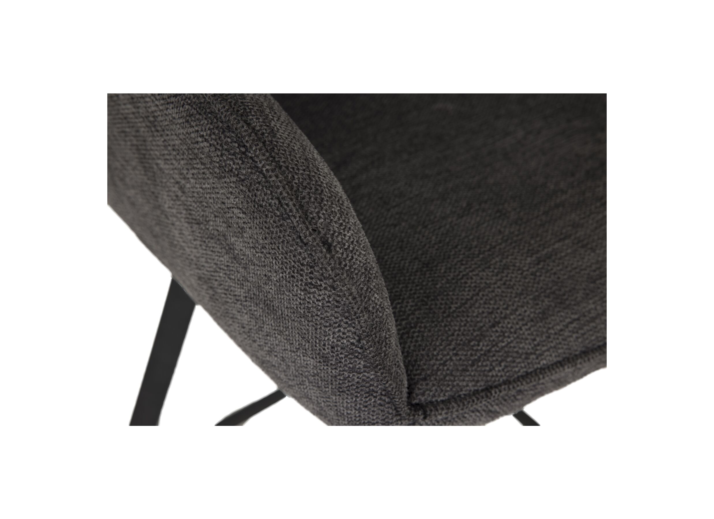 Detailfoto - Barstoel Kanun ZH74cm - stof - grijs