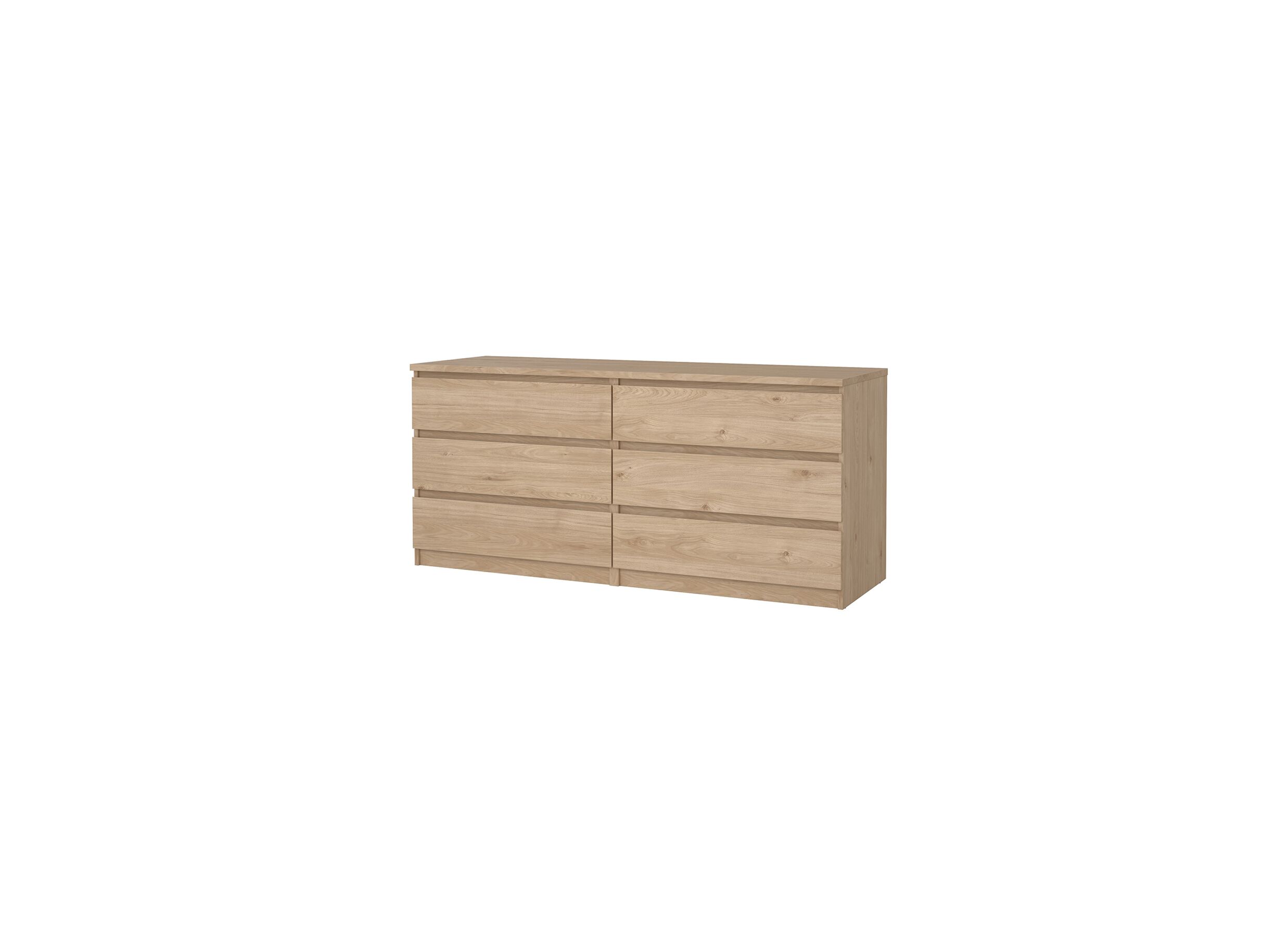 Commode Naia 154x50x71cm - mélamine - jackson hickory