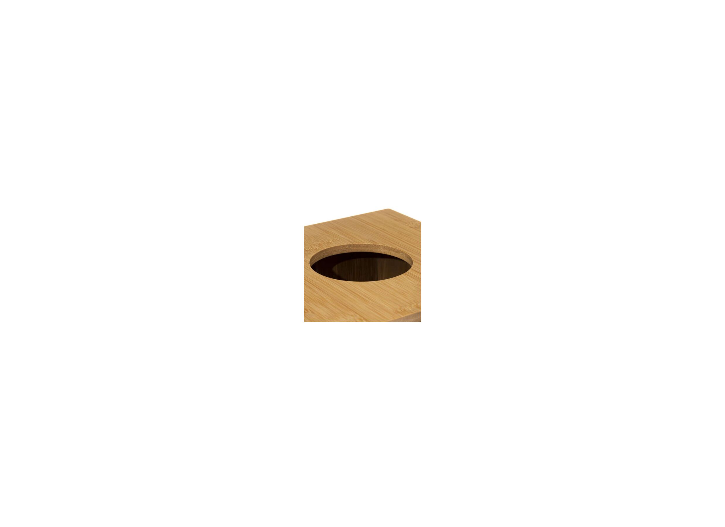 Detail - Poubelle Bambou 6L brun