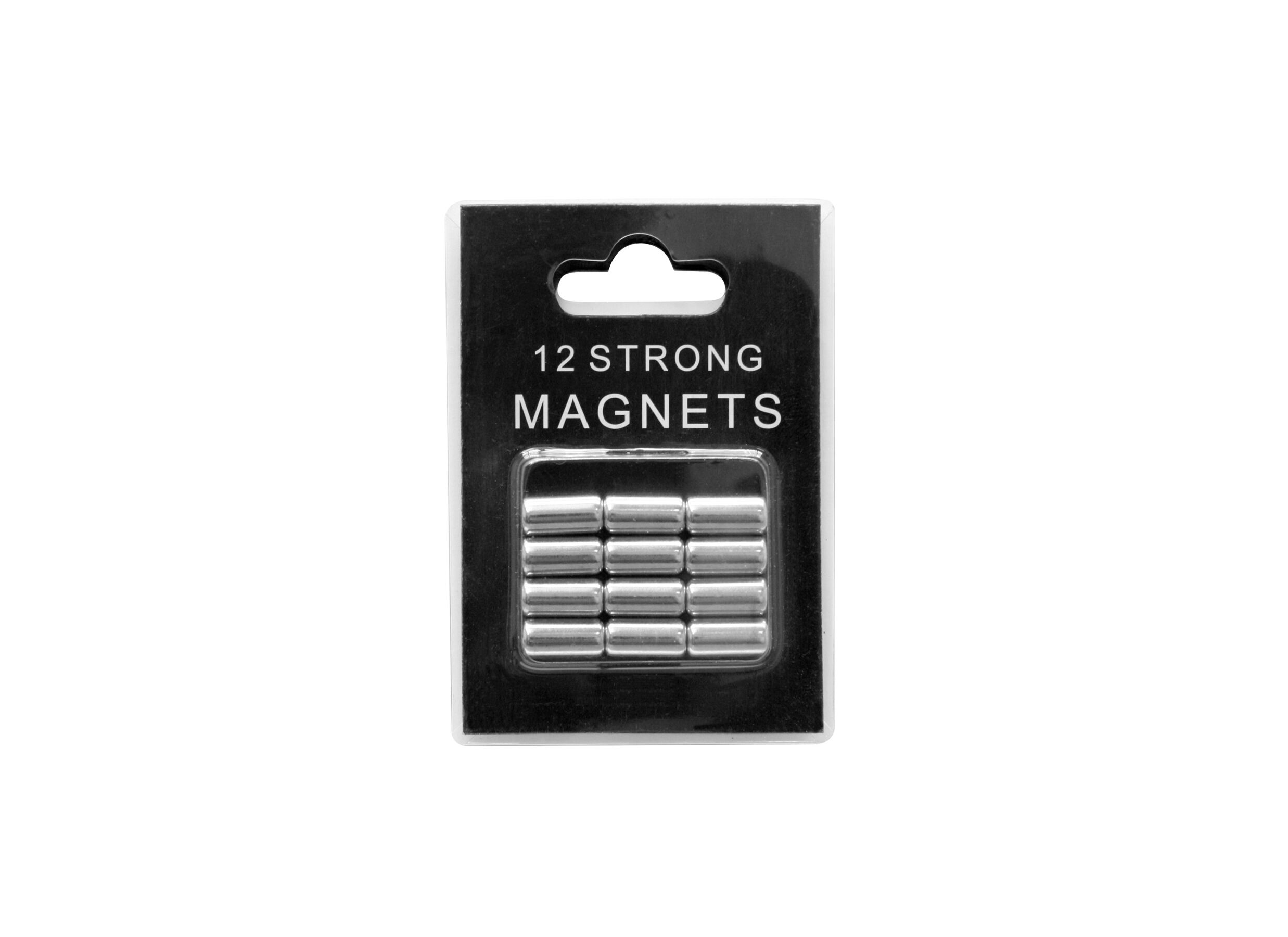 Aimant puissant argent - Aimant puissant argent, lot de 12