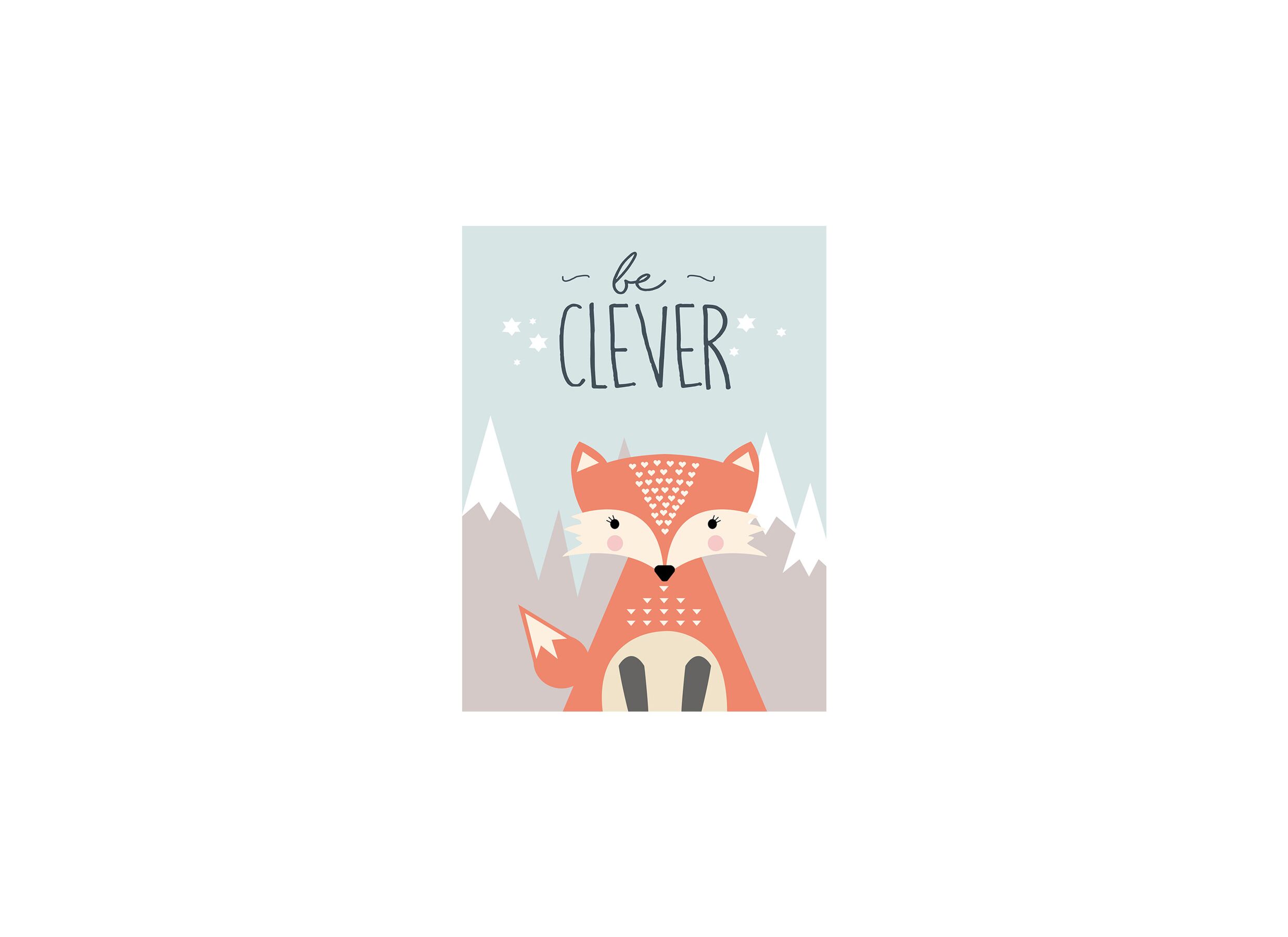 Impression sur toile Be Clever 30x40cm - Impression sur toile Be Clever 30x40cm