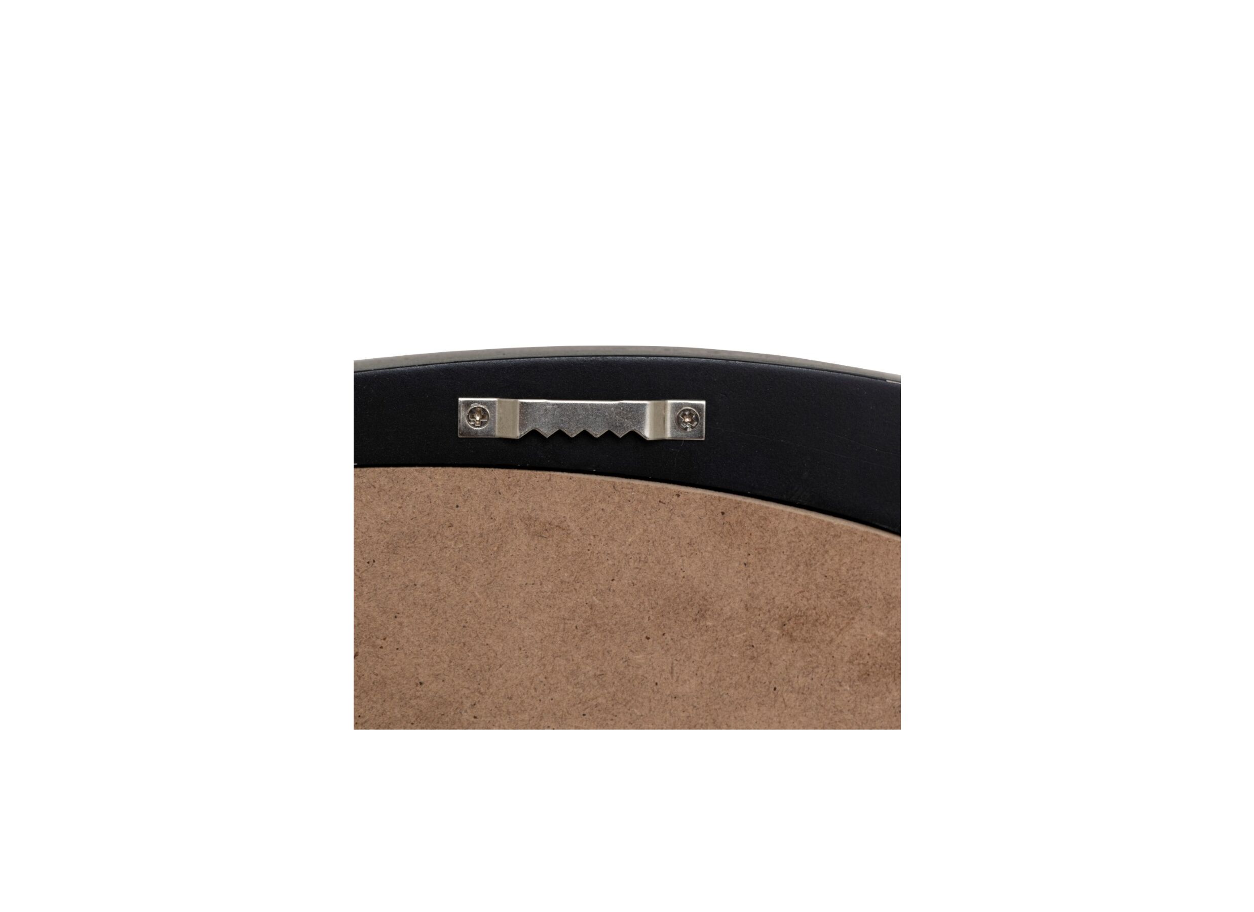 Detail - Miroir Wayne 63x57cm - MDF/verre - noir