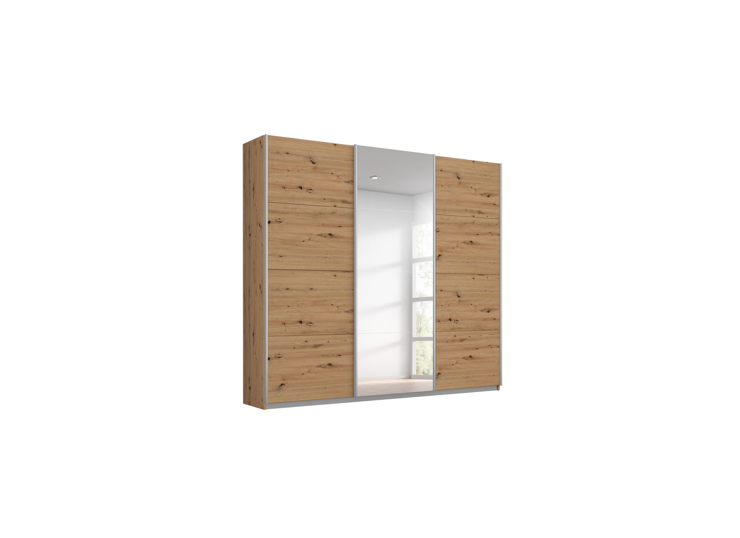 Armoire à portes coulissantes 203cm - Armoire à portes coulissantes 203cm - décor - chêne artisanal