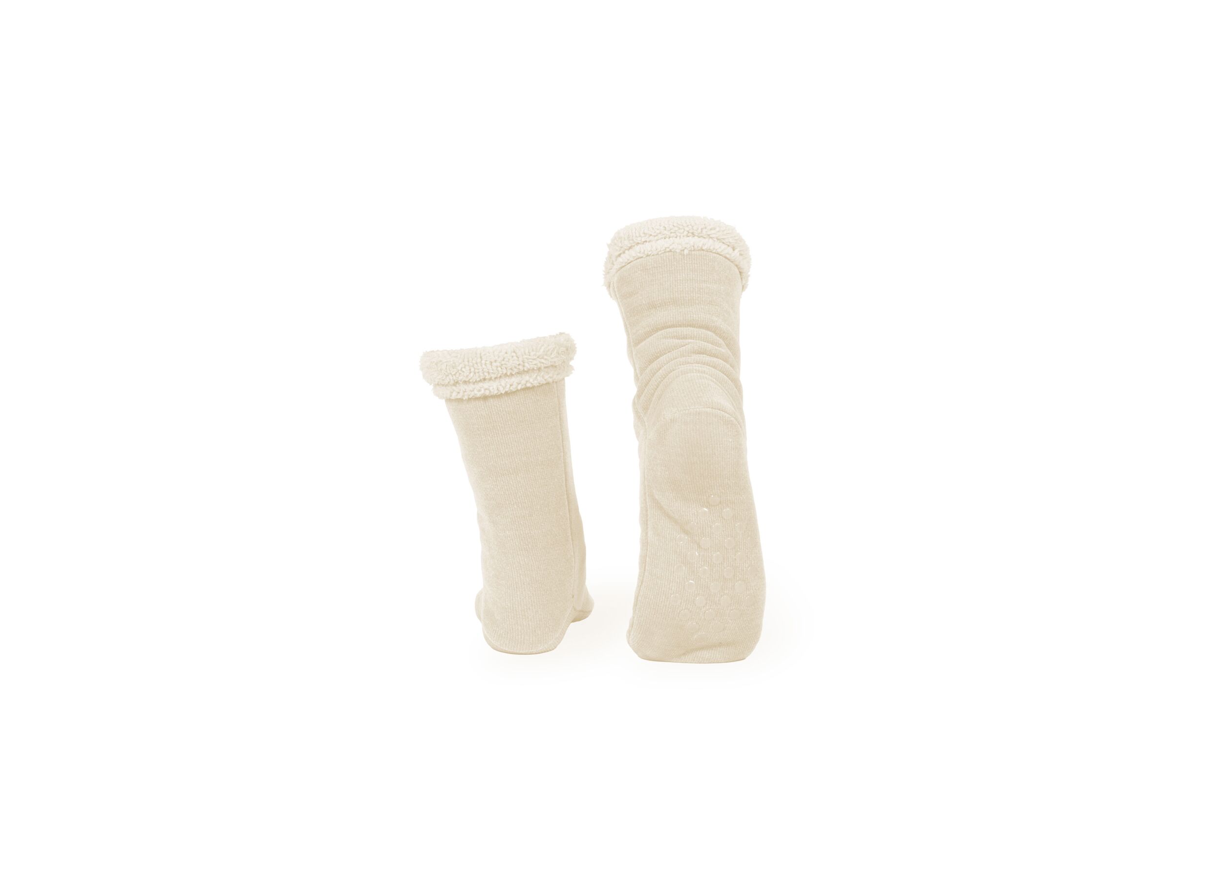 Aperçu - Chaussettes 43x11cm chenille ivoire