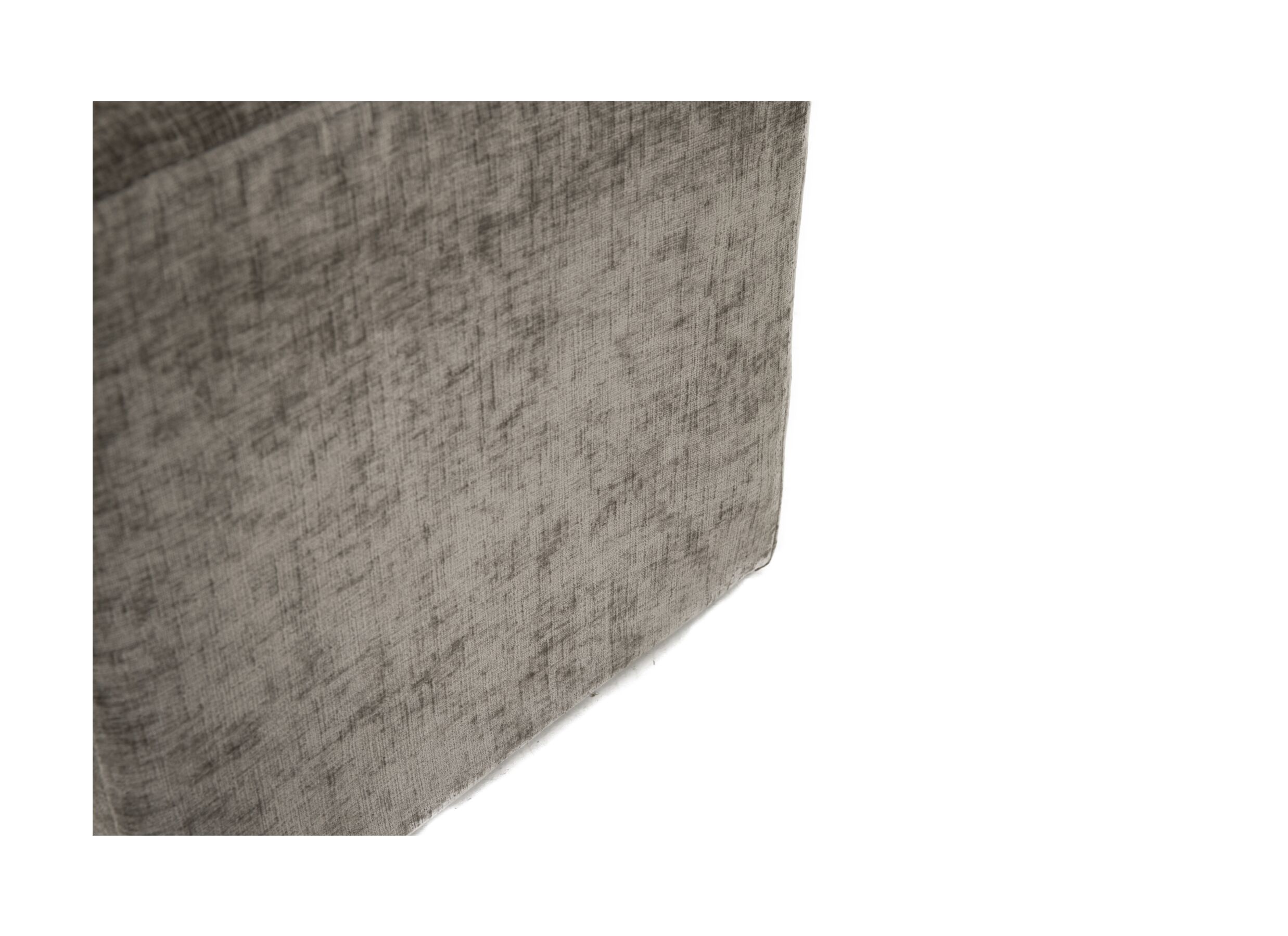 Detailfoto - Poef Daddy 41x41cm - ribfluweel - donkergrijs