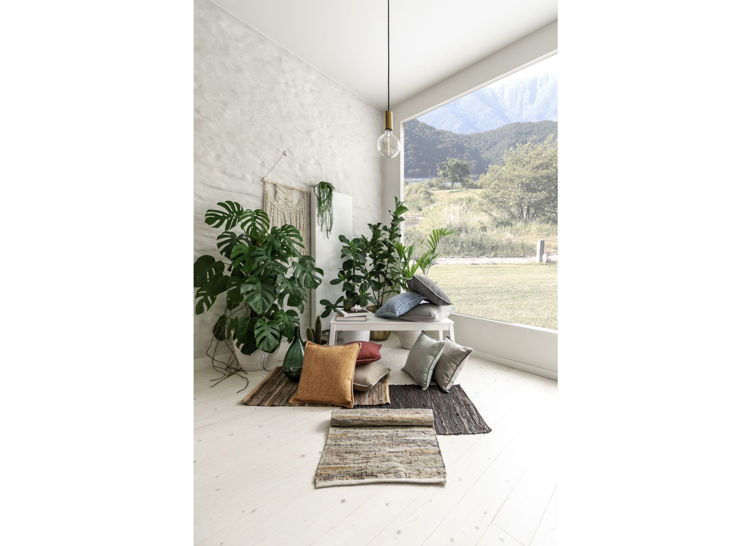 Foto ambiance - Coussin Damian 45x45cm - tissu - indian tan