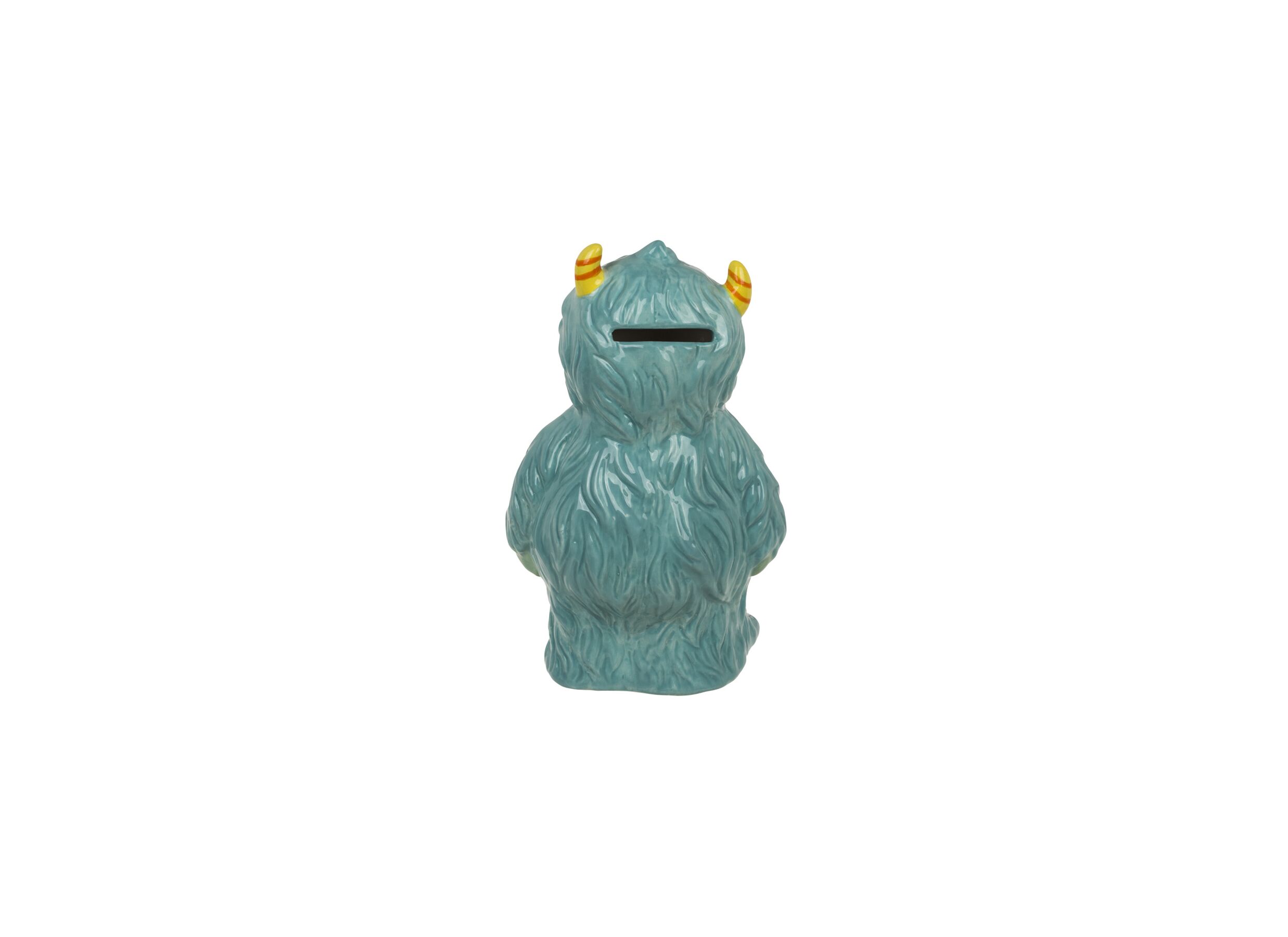 Overzichtsfoto - Spaarpot Blue Monster H17cm - keramiek - blauw