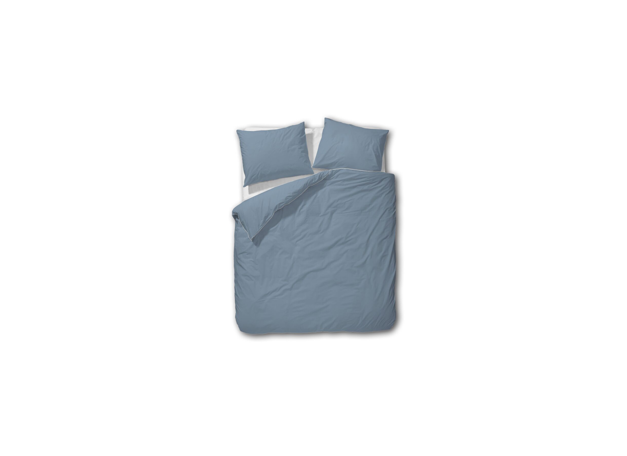 Plus Important - Housse de couette 240x200/220cm - percale de coton - bleu