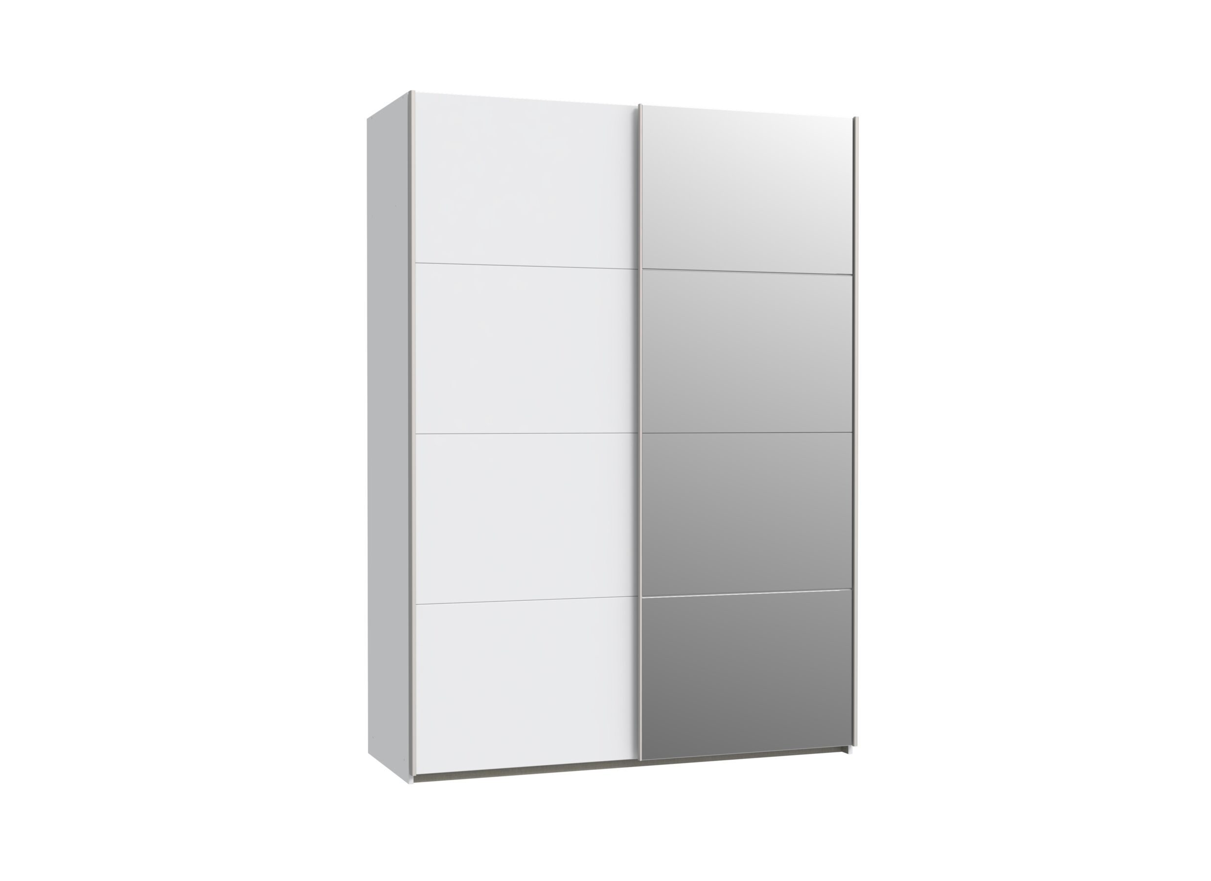 Schuifdeurkast Schach & Mat 2 150cm - decor - wit - Armoire à portes coulissantes Schach & Mat 2 150cm - décor - blanc