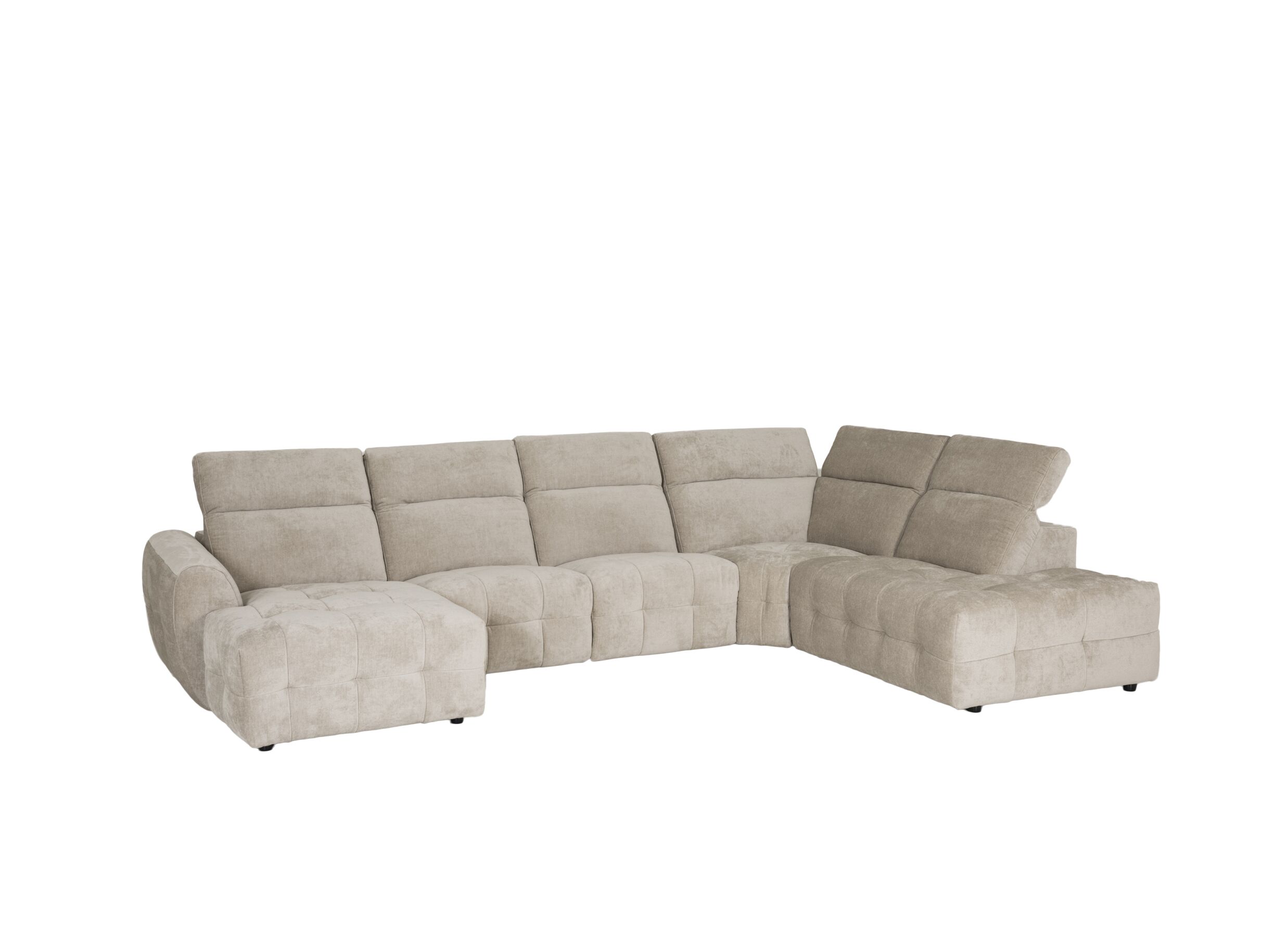 Overzichtsfoto - Hoeksalon Ivy 389x257cm - stof - linen met relax