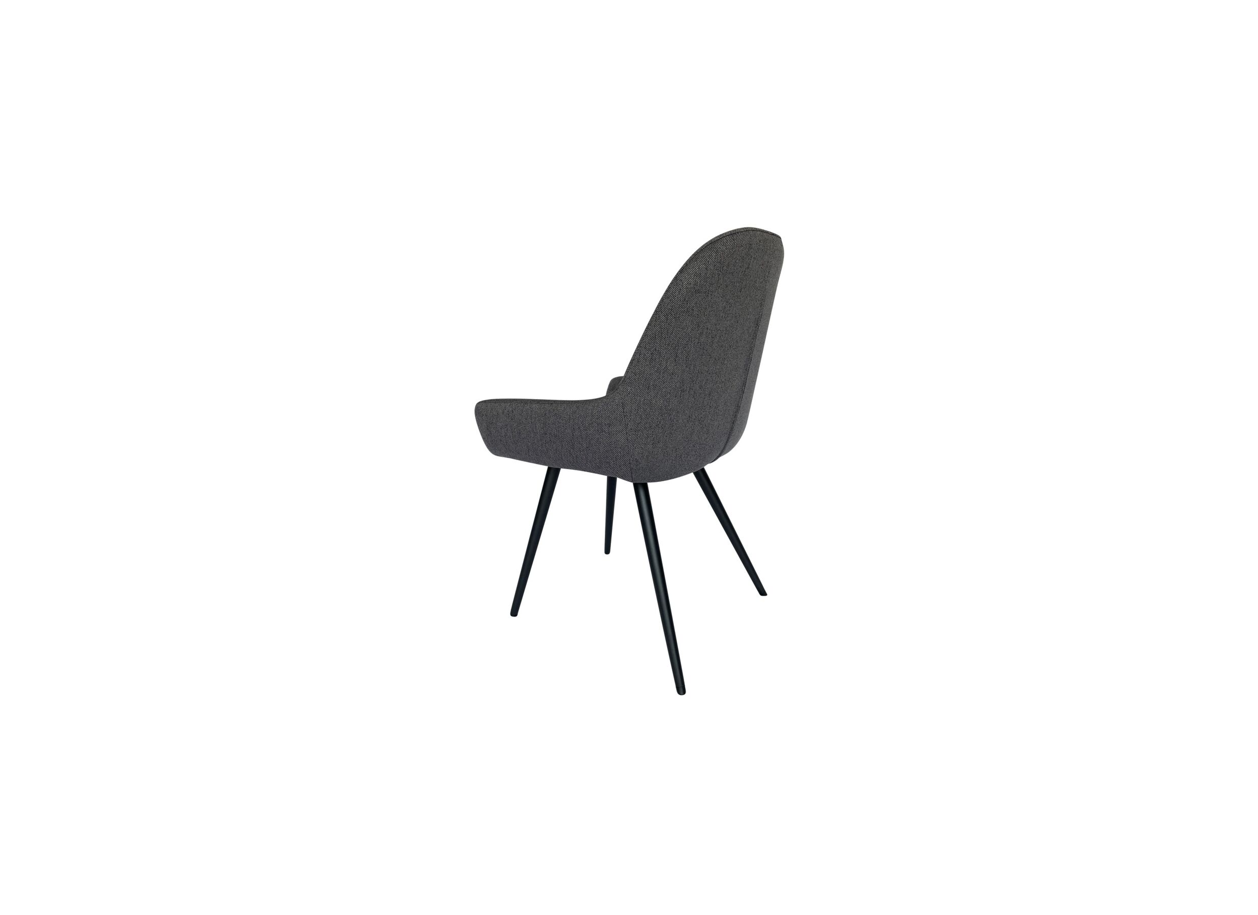 Chaise House 53x61,5x86,5cm - tissu - gris