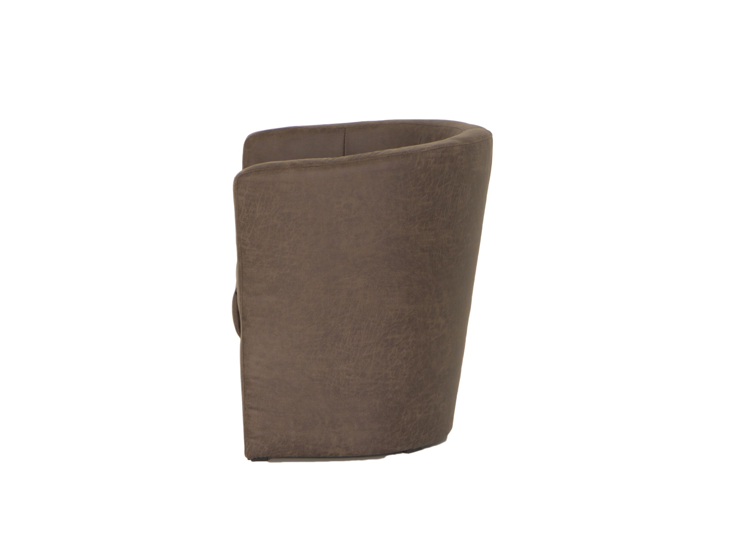 Zetel Mini Kuip 82x60x77cm - stof - bruin