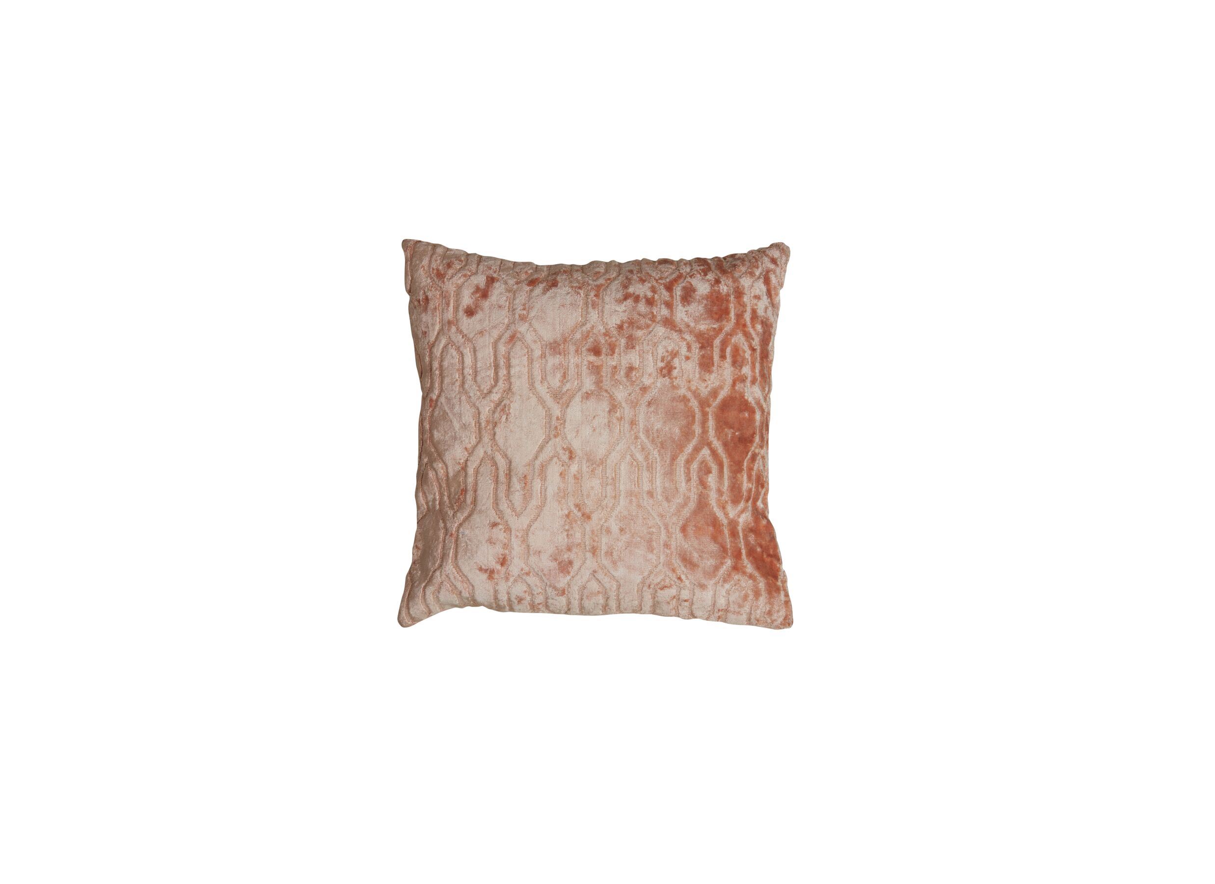 Coussin Jembana 45x45cm peche - Coussin Jembana 45x45cm - viscose & polyester - peche