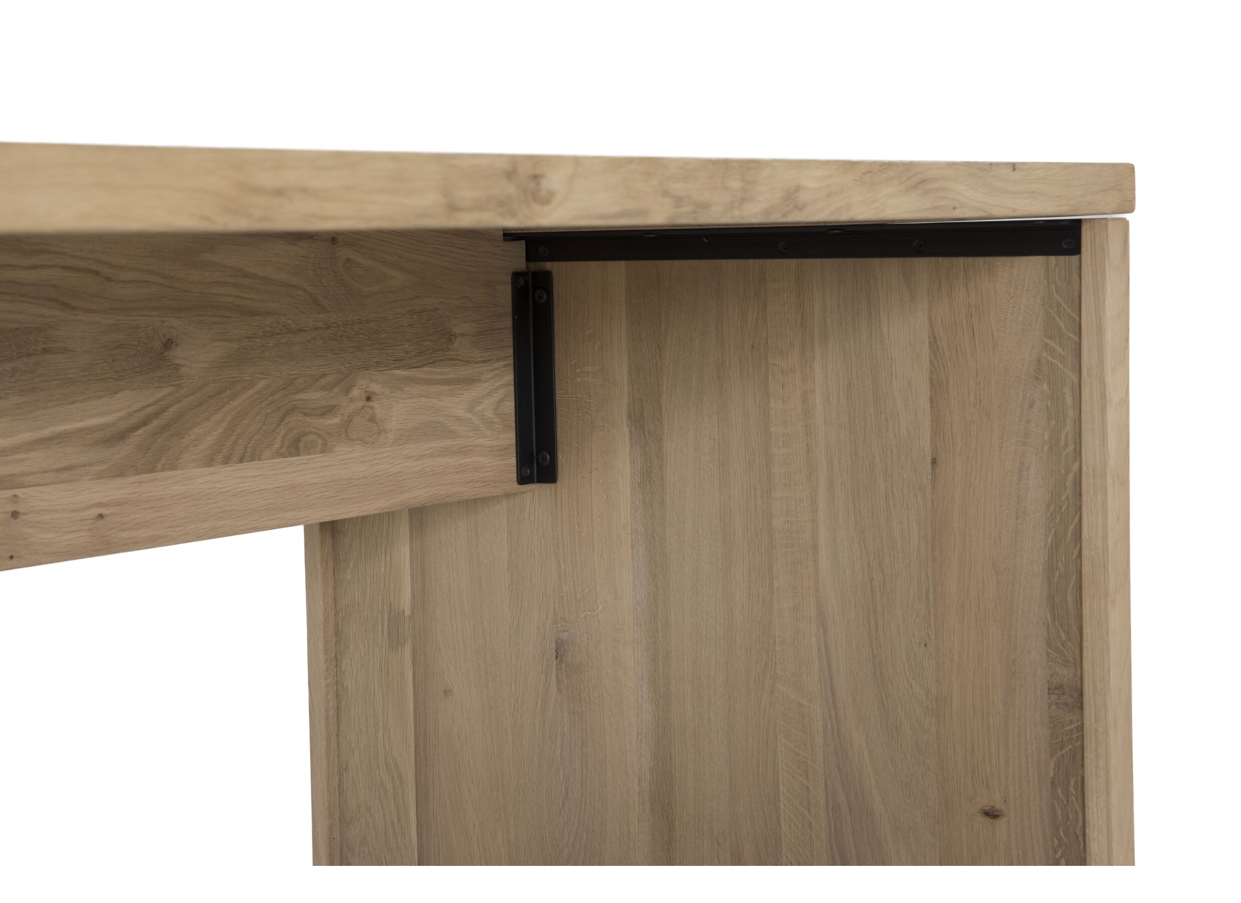Bureau Yoda 160x80x76cm - chêne massif - naturel