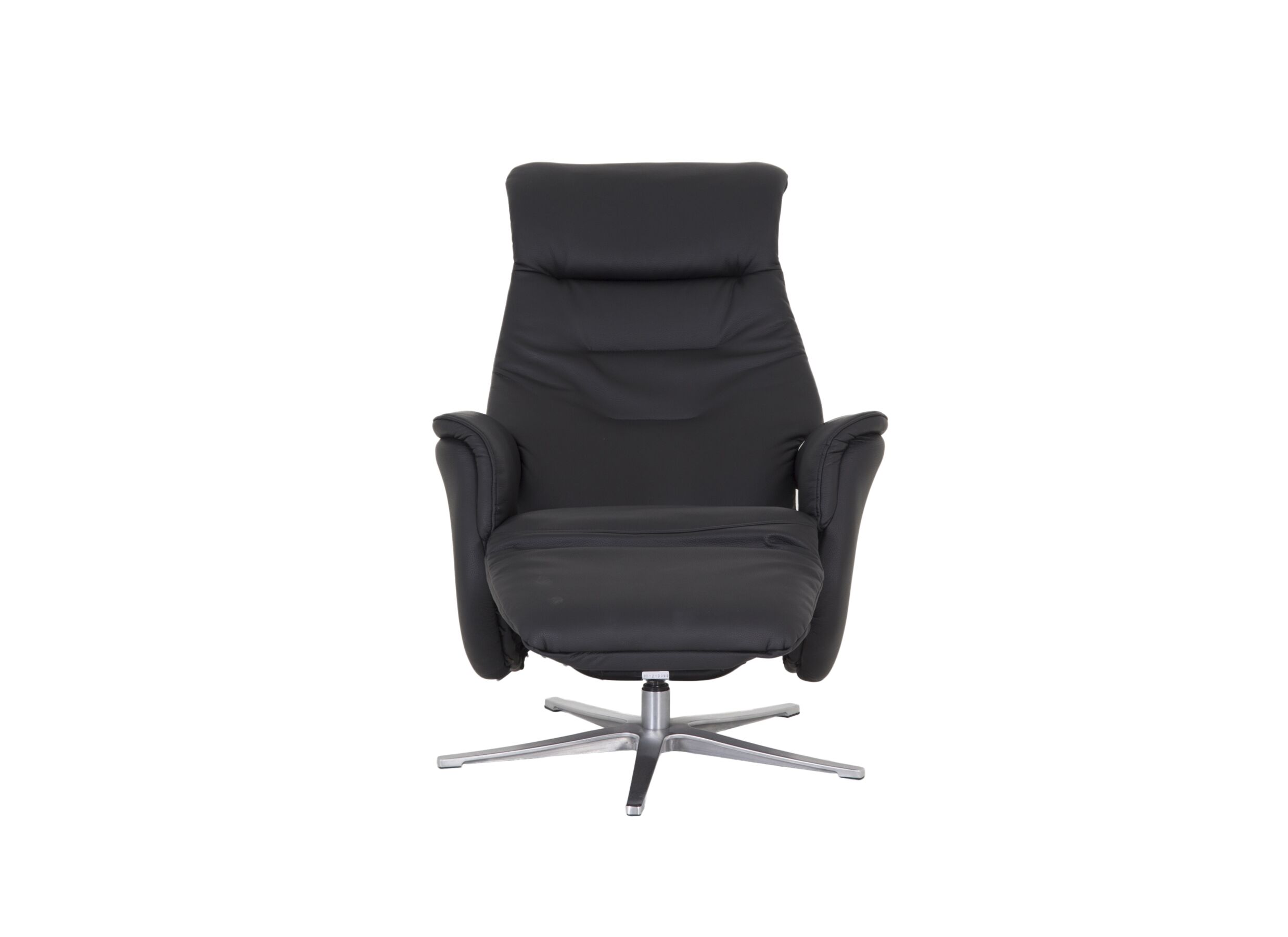 Relaxzetel Visione elektrisch - lederlook - zwart