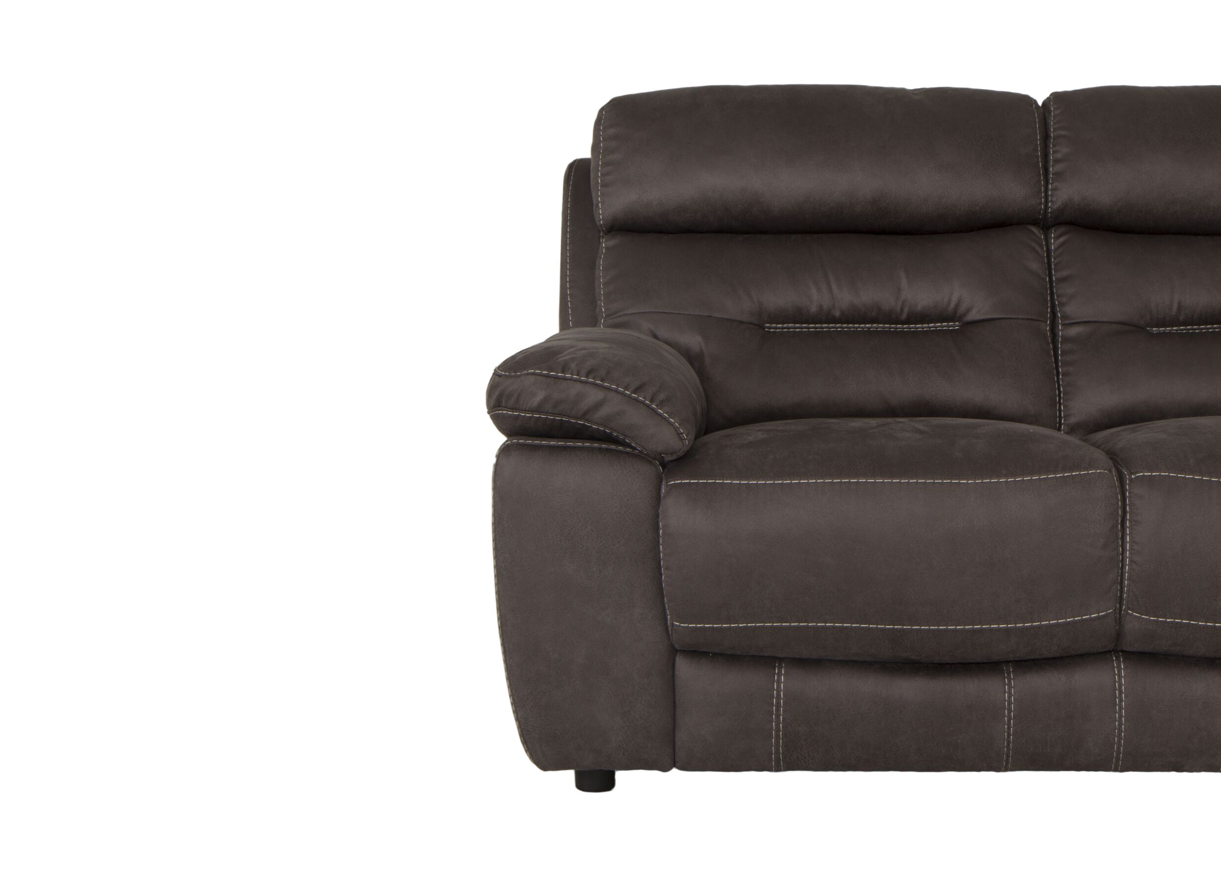 Zetel Ave 3+2-zit - stof - grijsbruin met relax