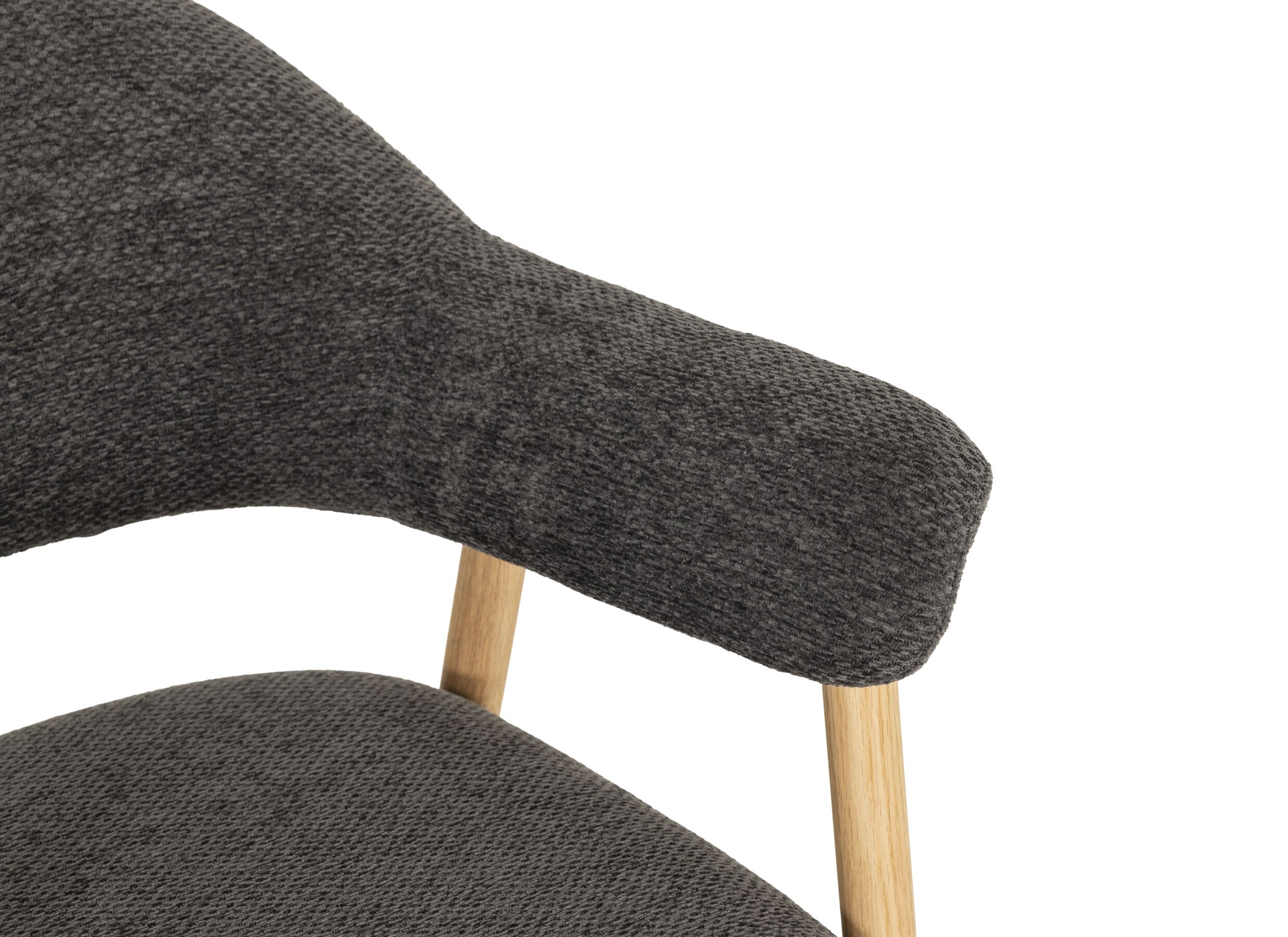 Detail - Chaise Hierro 60x57x80cm - tissu - anthracite