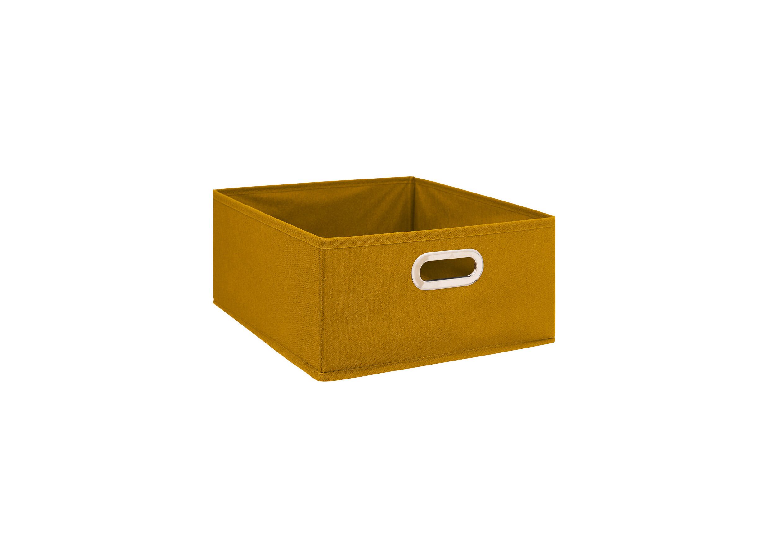 Boite de rangement 31x31x15cm moutarde - Boite de rangement 31x31x15cm moutarde