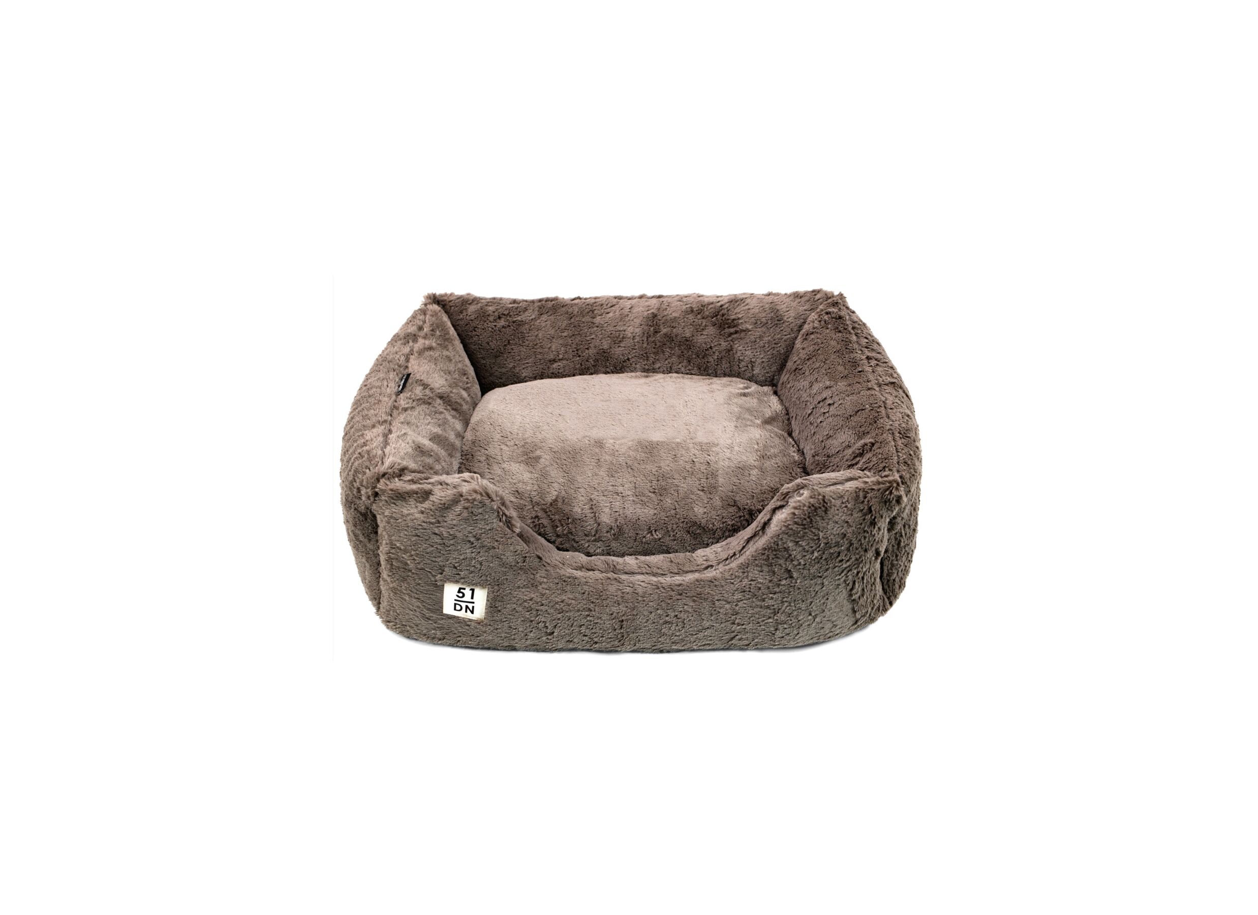 Hoofdfoto - Hondenmand Supersoft L 90x70cm - stof - donkerbruin