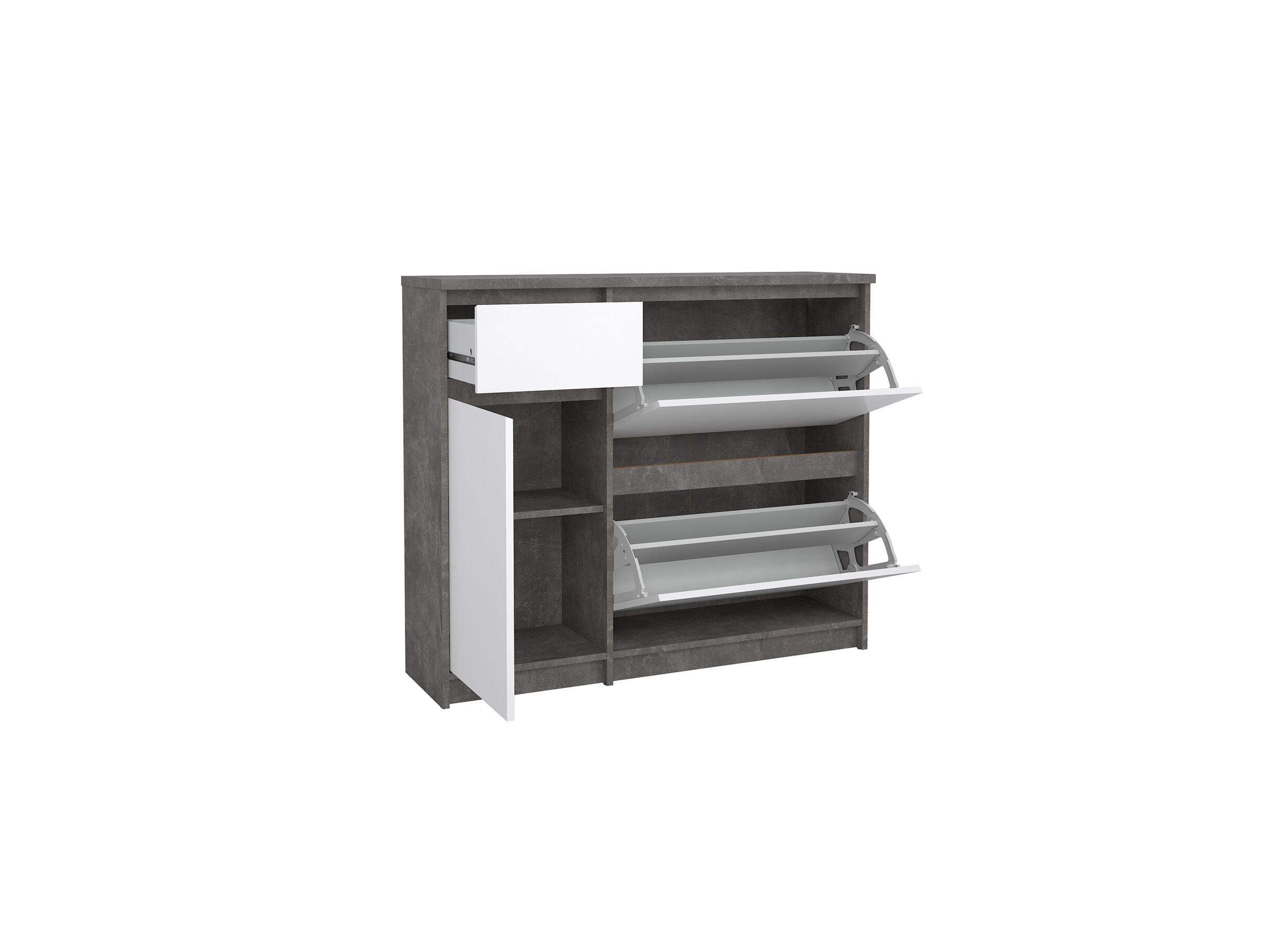 Disposition - Armoire à chaussures Naia 109x32x93cm