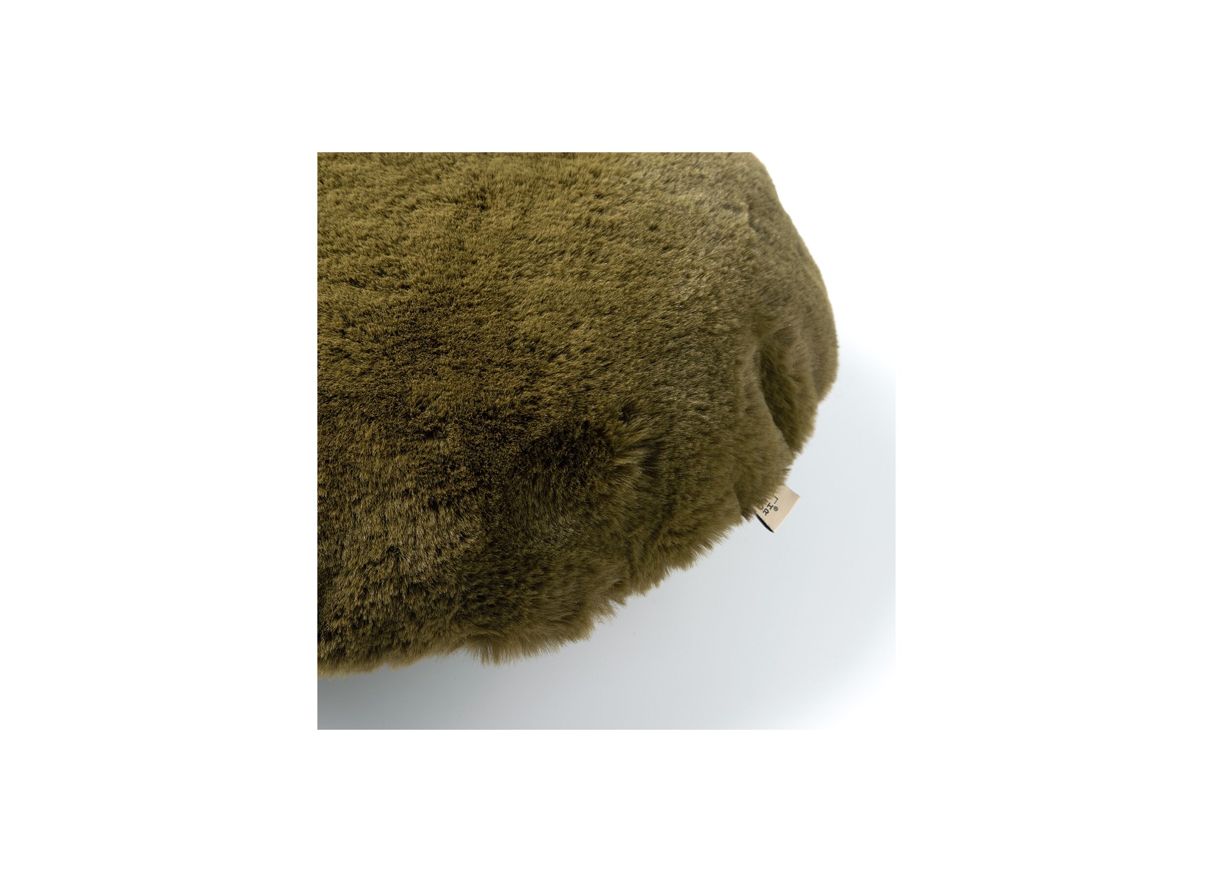 Detailfoto - Kussen Zaya 45x45cm - stof - military olive