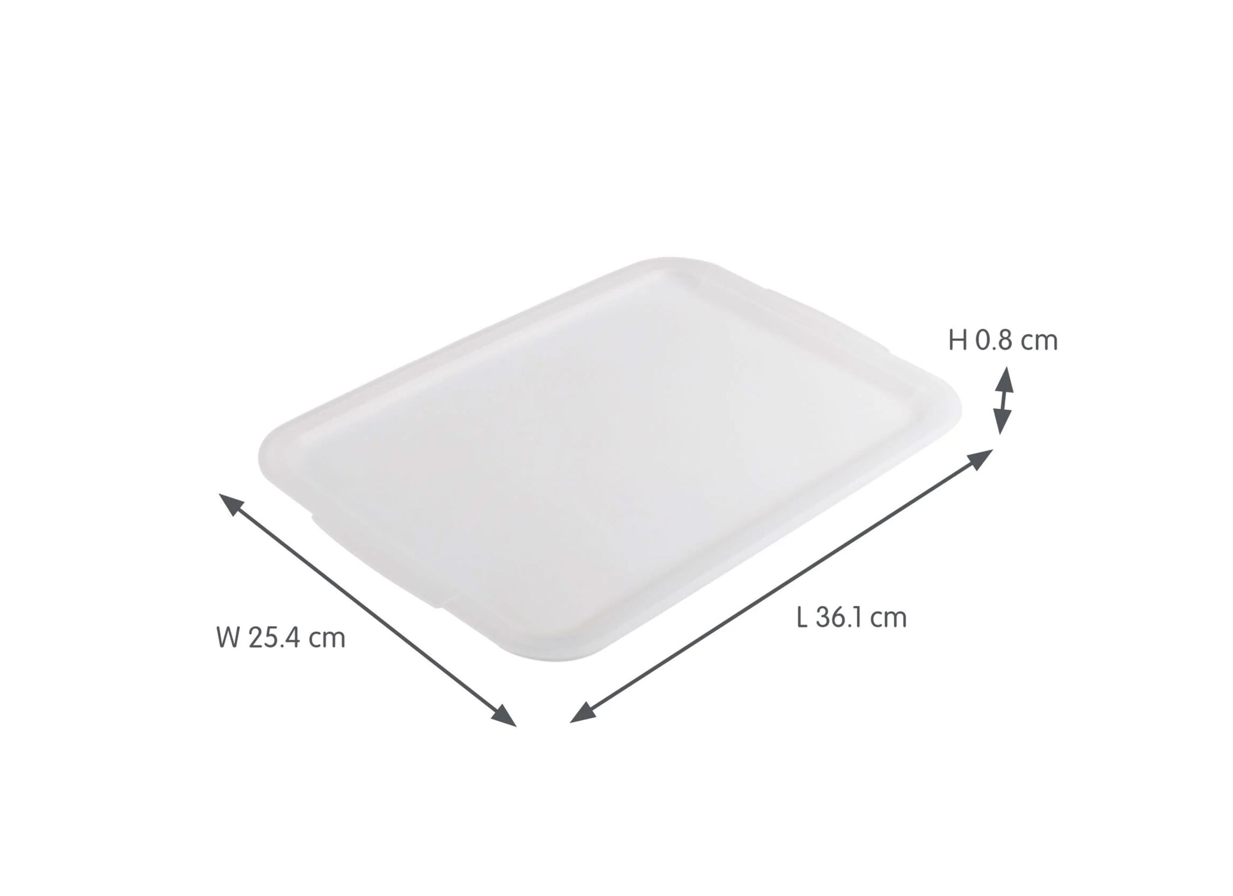 Afmetingen - Deksel Sigma Home 36,1x25,4x0,8cm