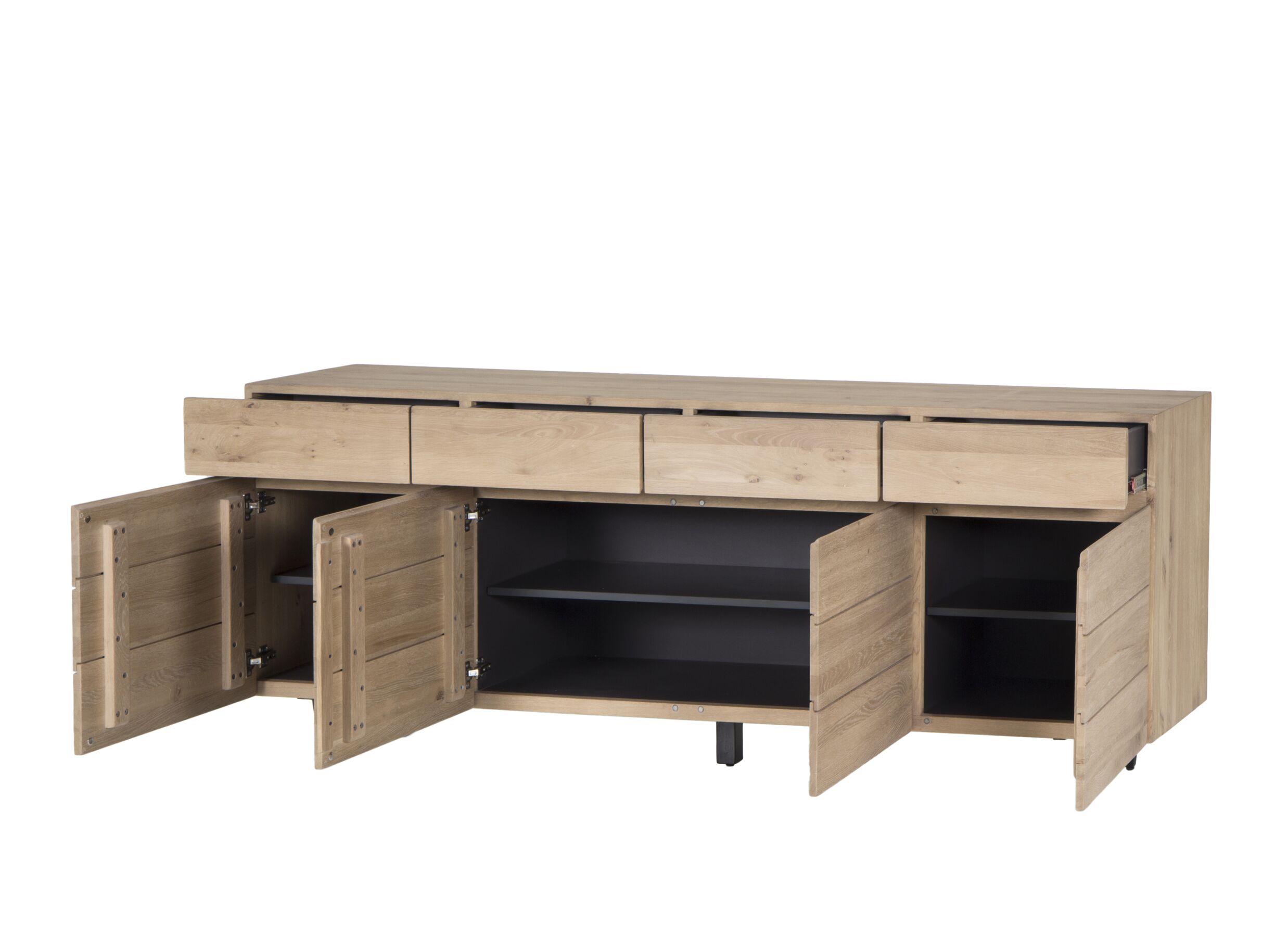 Buffet Palacio 225cm - chêne massif é décor - naturel