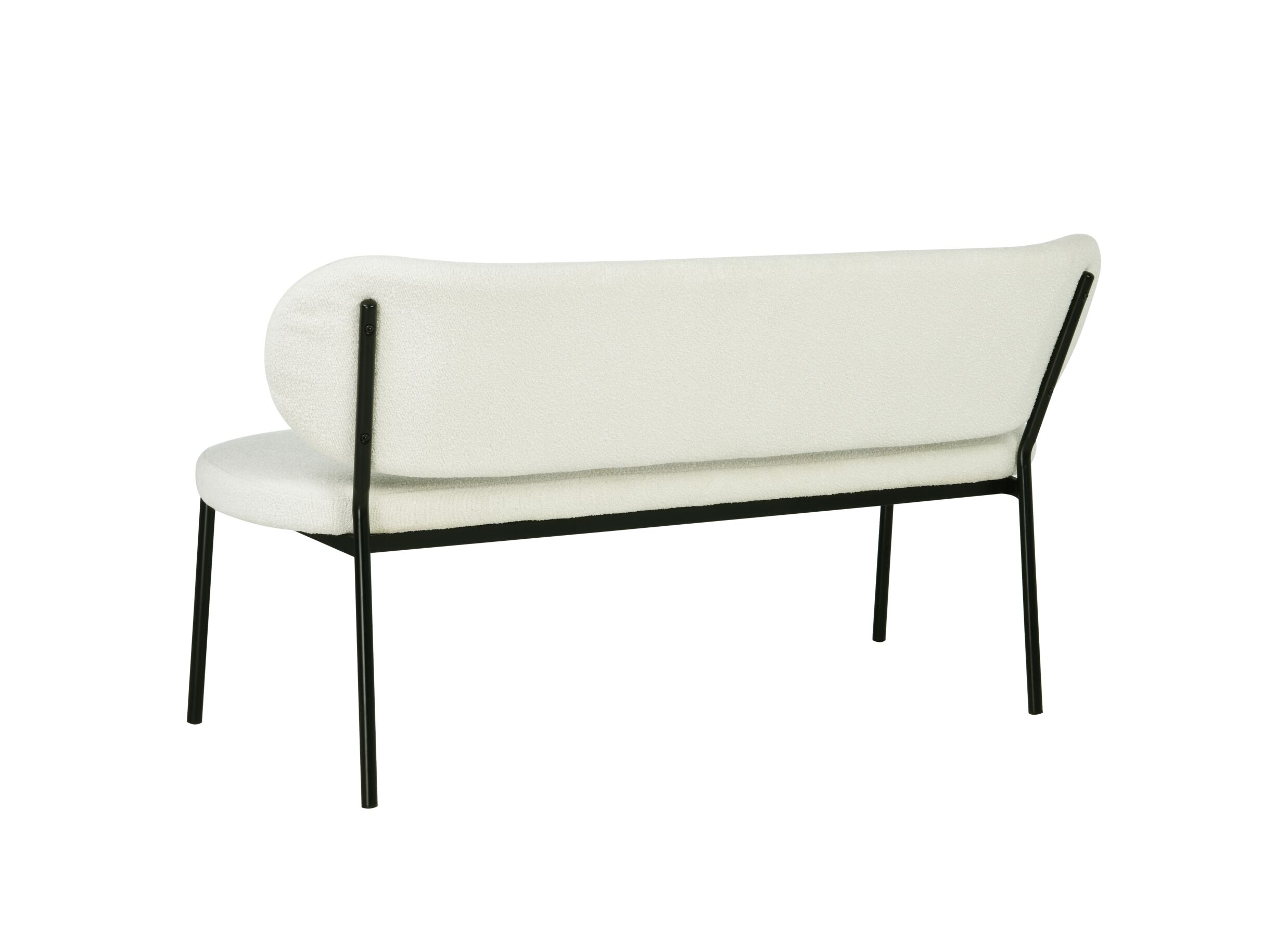 Aperçu - Banc Luke 160cm - tissu - blanc