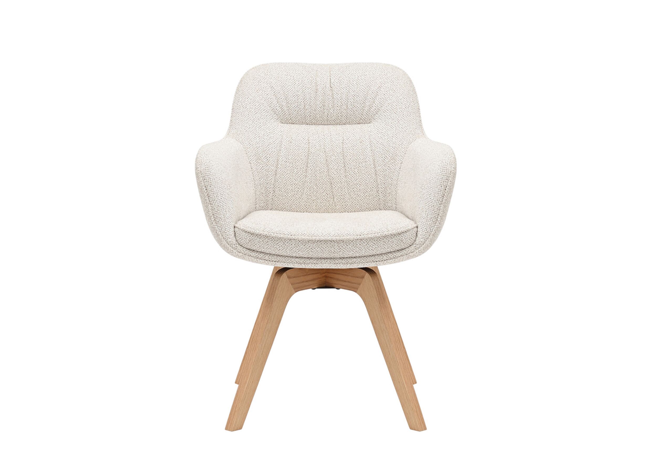Aperçu - Chaise coque Tristan 63x62,5x86,5cm - fibre polyester - beige