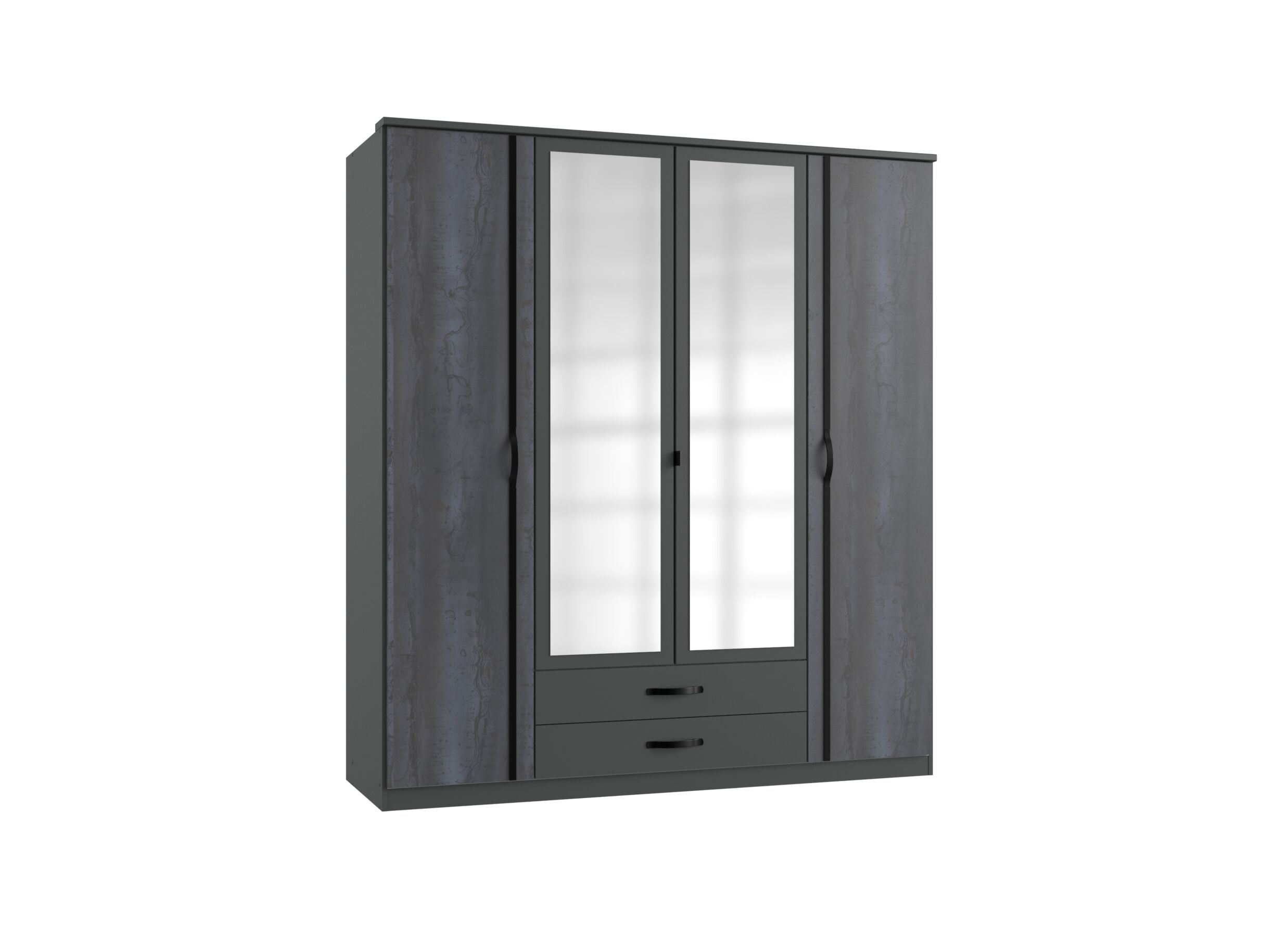 Garde-robe Duo 2 179cm - Garde-robe Duo 2 179cm - décor - digisteel/graphite