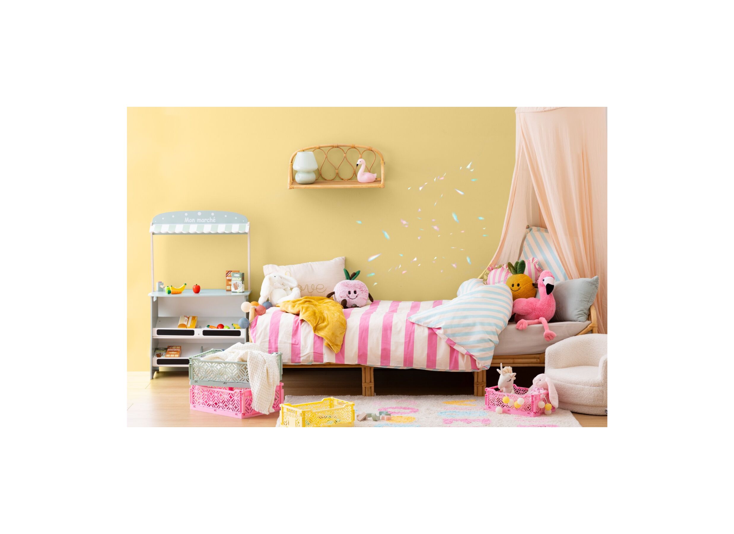 Sfeerfoto - Knuffel Perzik H20cm - stof - peachy roze