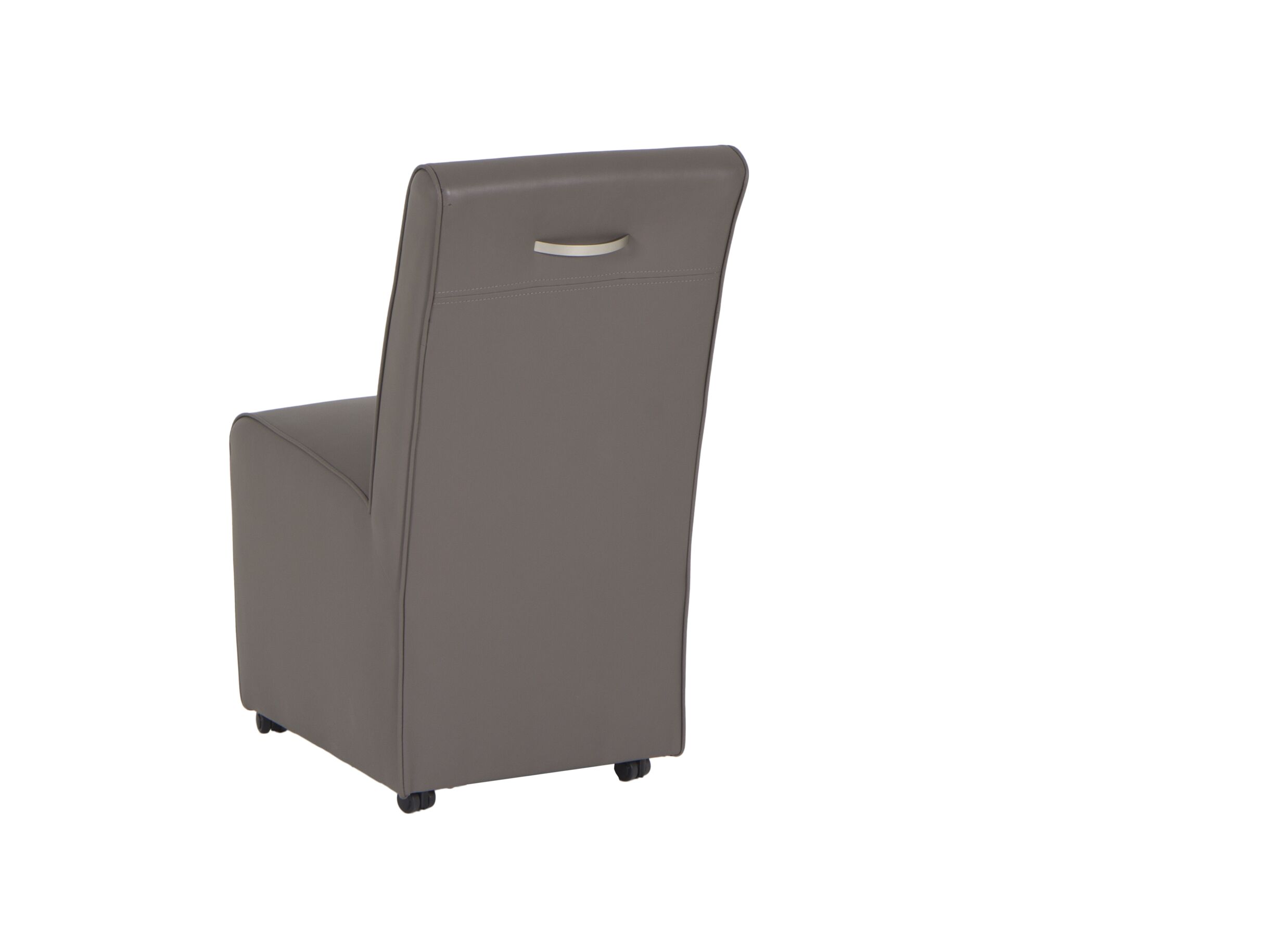 Stoel Omega 50x57x95cm - lederlook - grijs