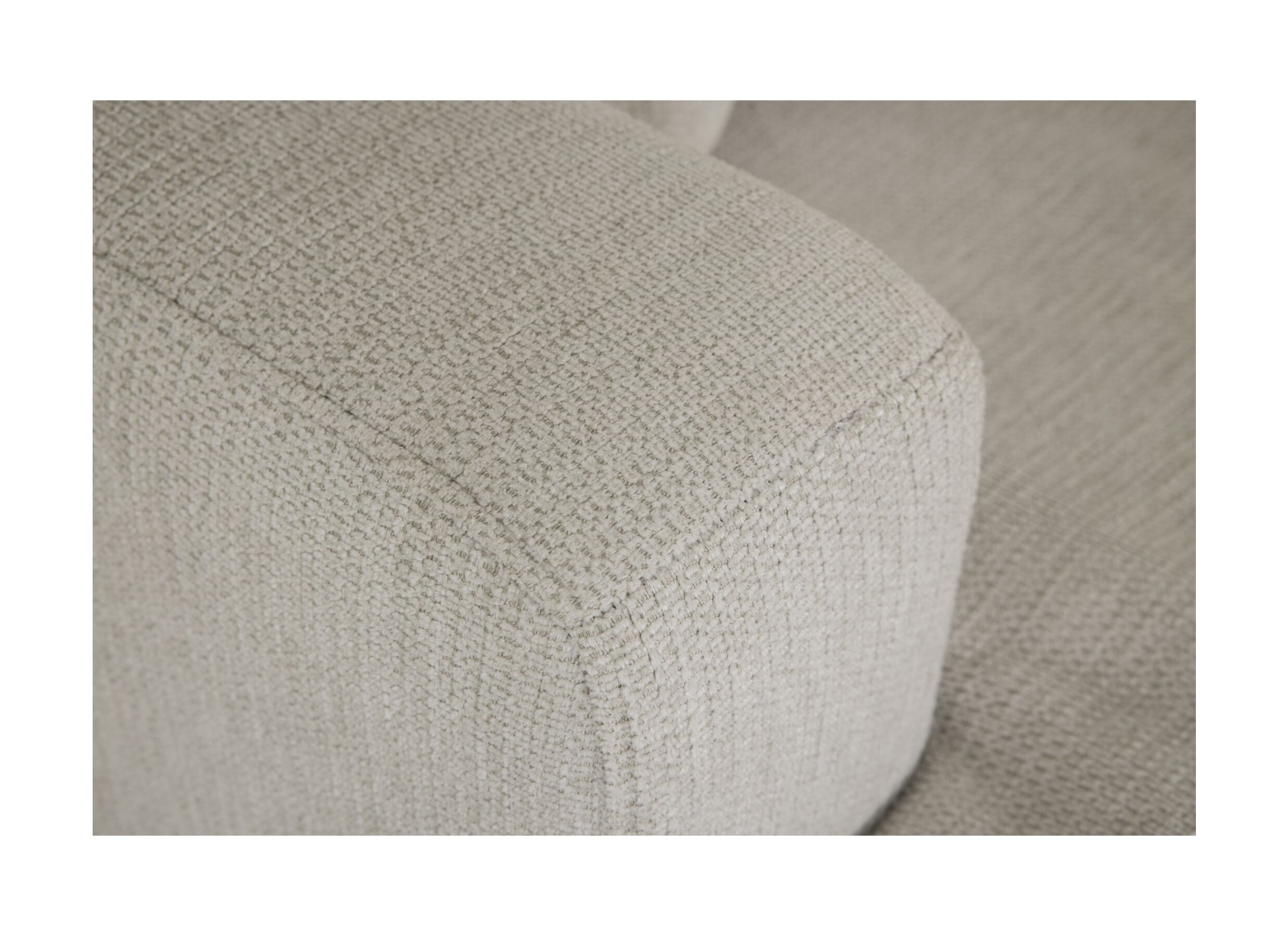 Detailfoto - Hoeksalon Izmir 378x230cm - stof - greige