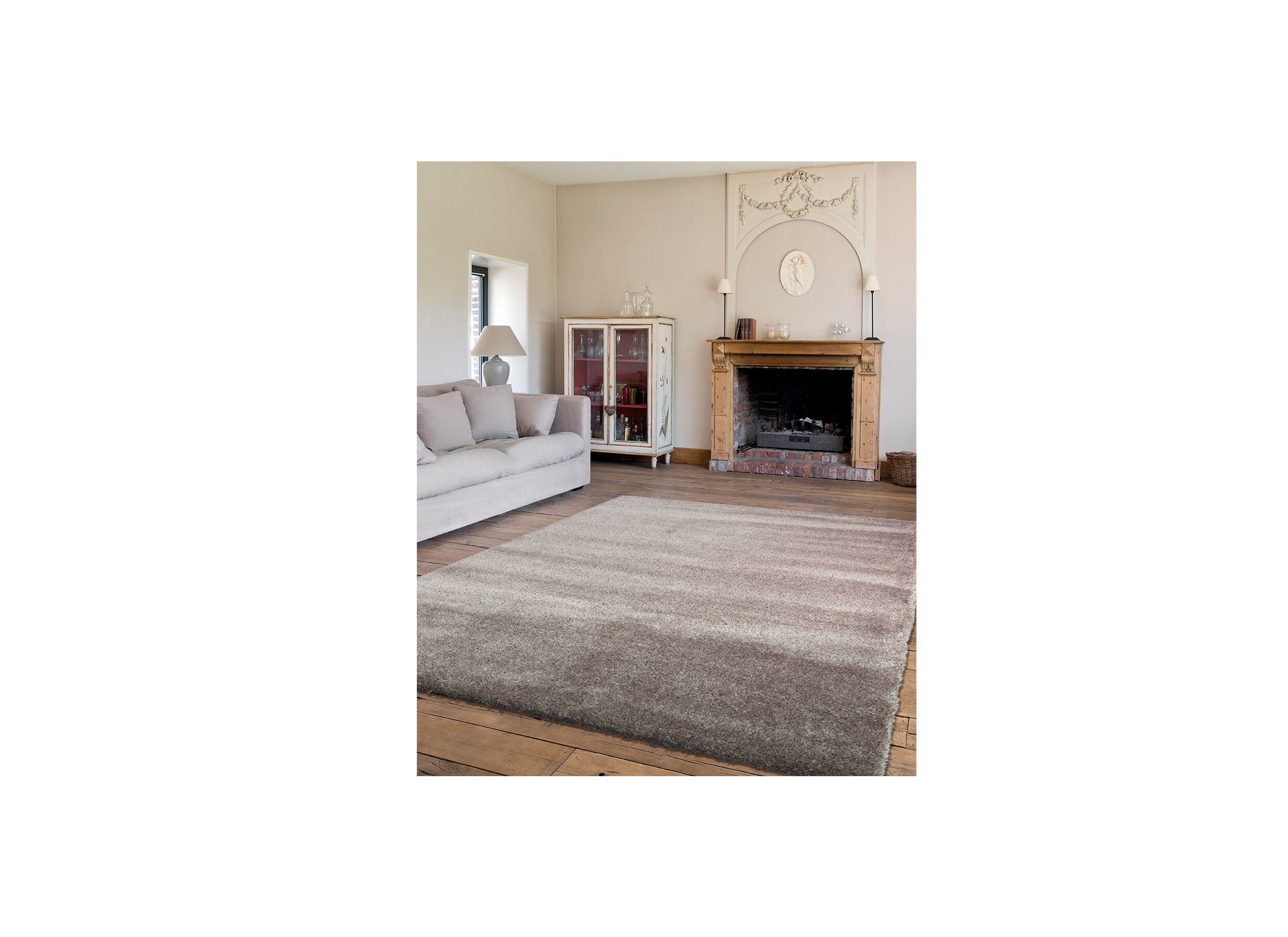 Sfeerfoto - Tapijt Spirit 140x67cm polyester middengrijs